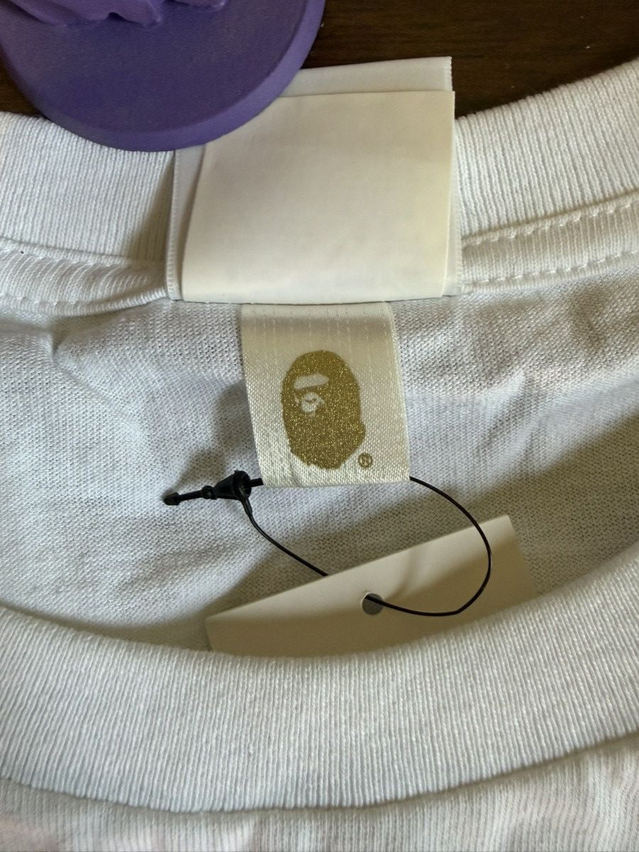 Bape A Bathing Ape White Long Sleeve Cotton T-Shirt Size US M / EU 48-50 / 2 - 8 Thumbnail