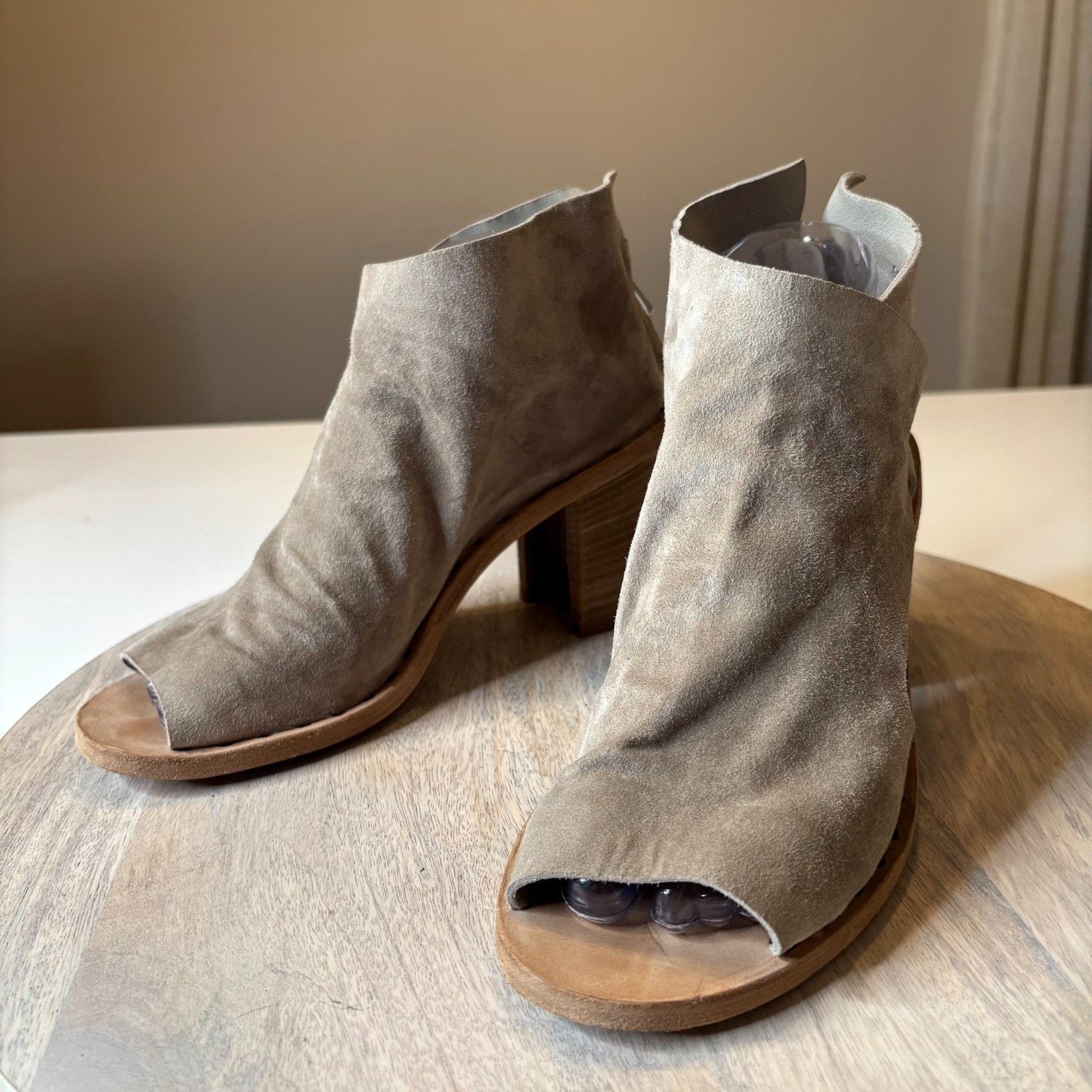 Officine Creative Officine Creative Suede Peep-Toe Ankle Bootie EU 38 US 8 Size US 8 / IT 38 - 3 Thumbnail