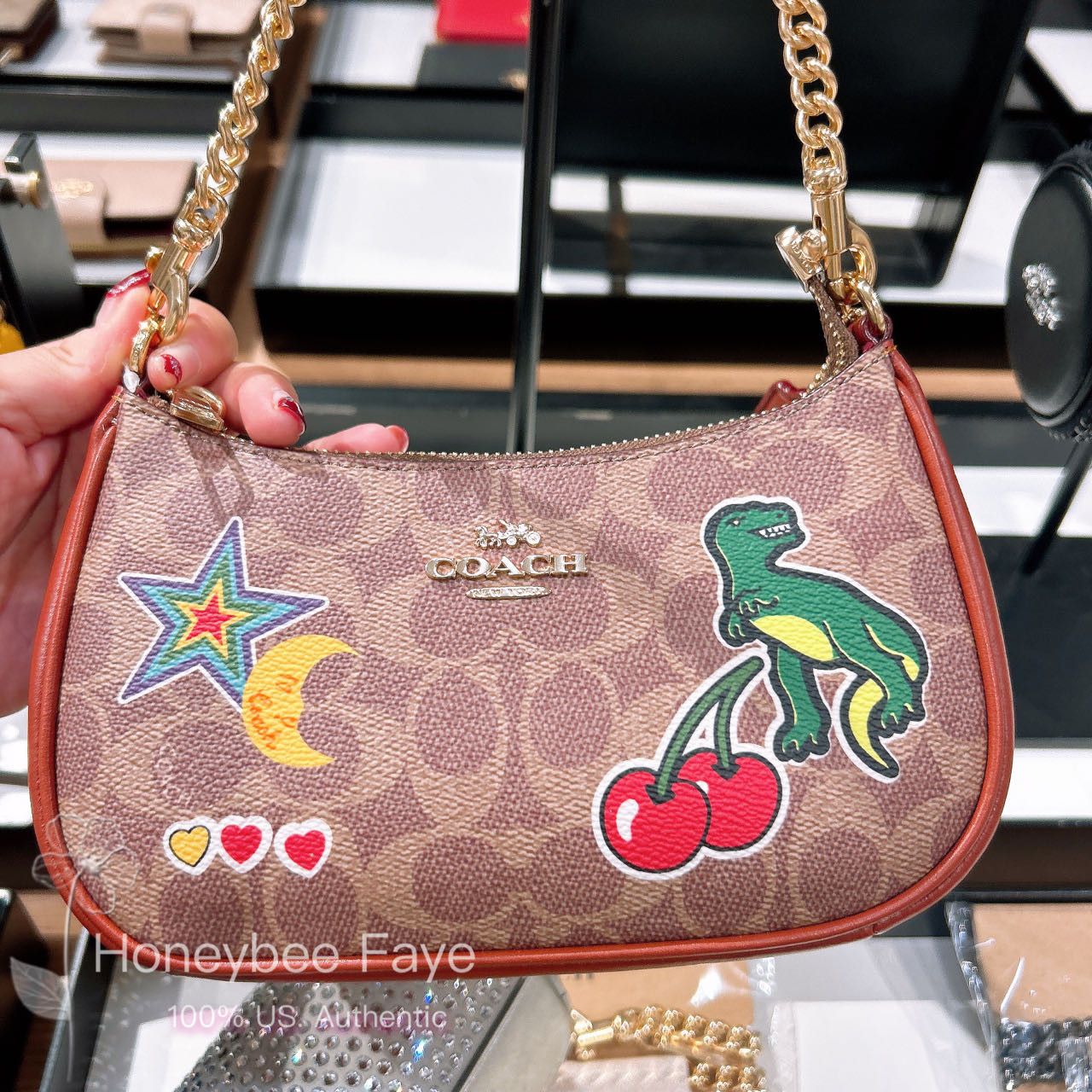 Coach Teri Mini Crossbody Bag In Signature Canvas With Sticker Size ONE SIZE - 3 Thumbnail