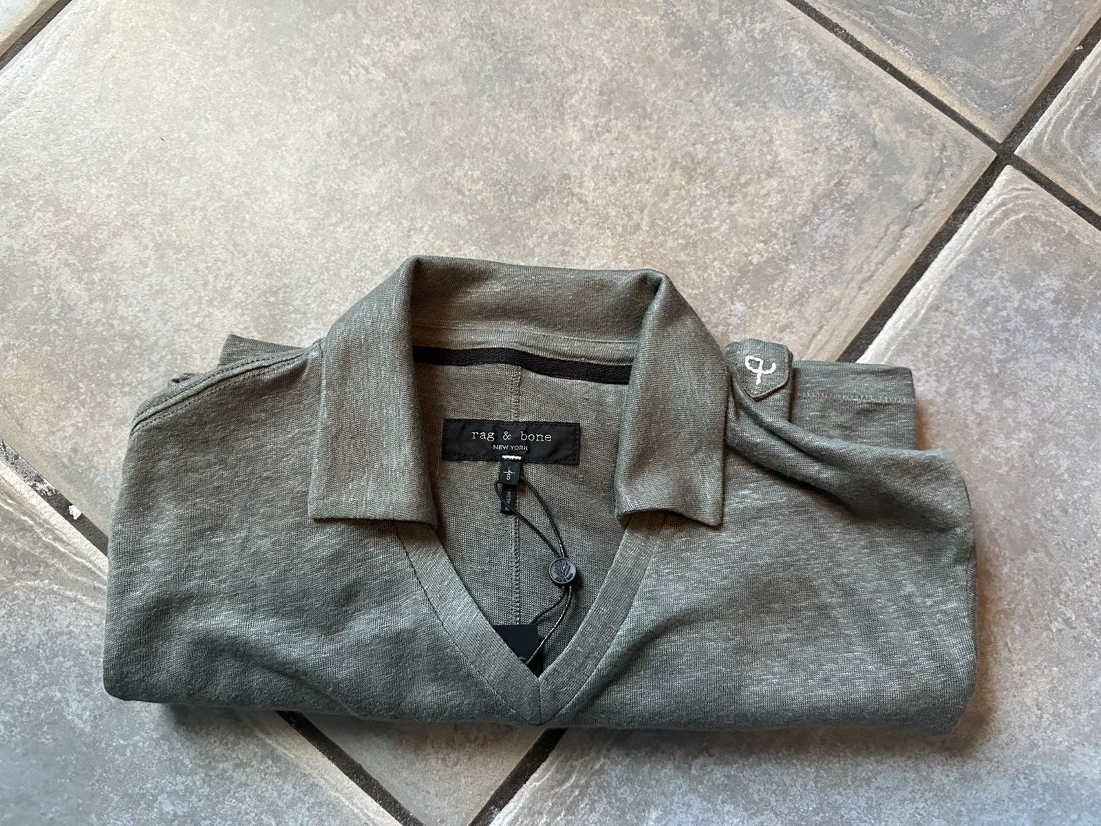 Rag & Bone Rag & Bones CLASSIC LINEN JOHNNY POLO Size US L / EU 52-54 / 3 - 7 Thumbnail