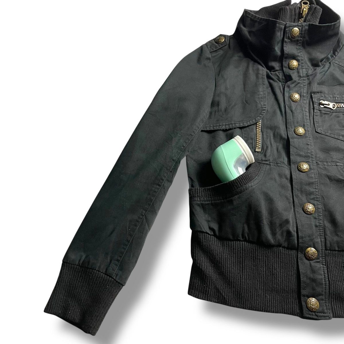 If Six Was Nine 🇯🇵 GRAZIE PUNK GOTHIC BUTTON UP FULL ZIP JACKET Size M / US 6-8 / IT 42-44 - 8 Thumbnail