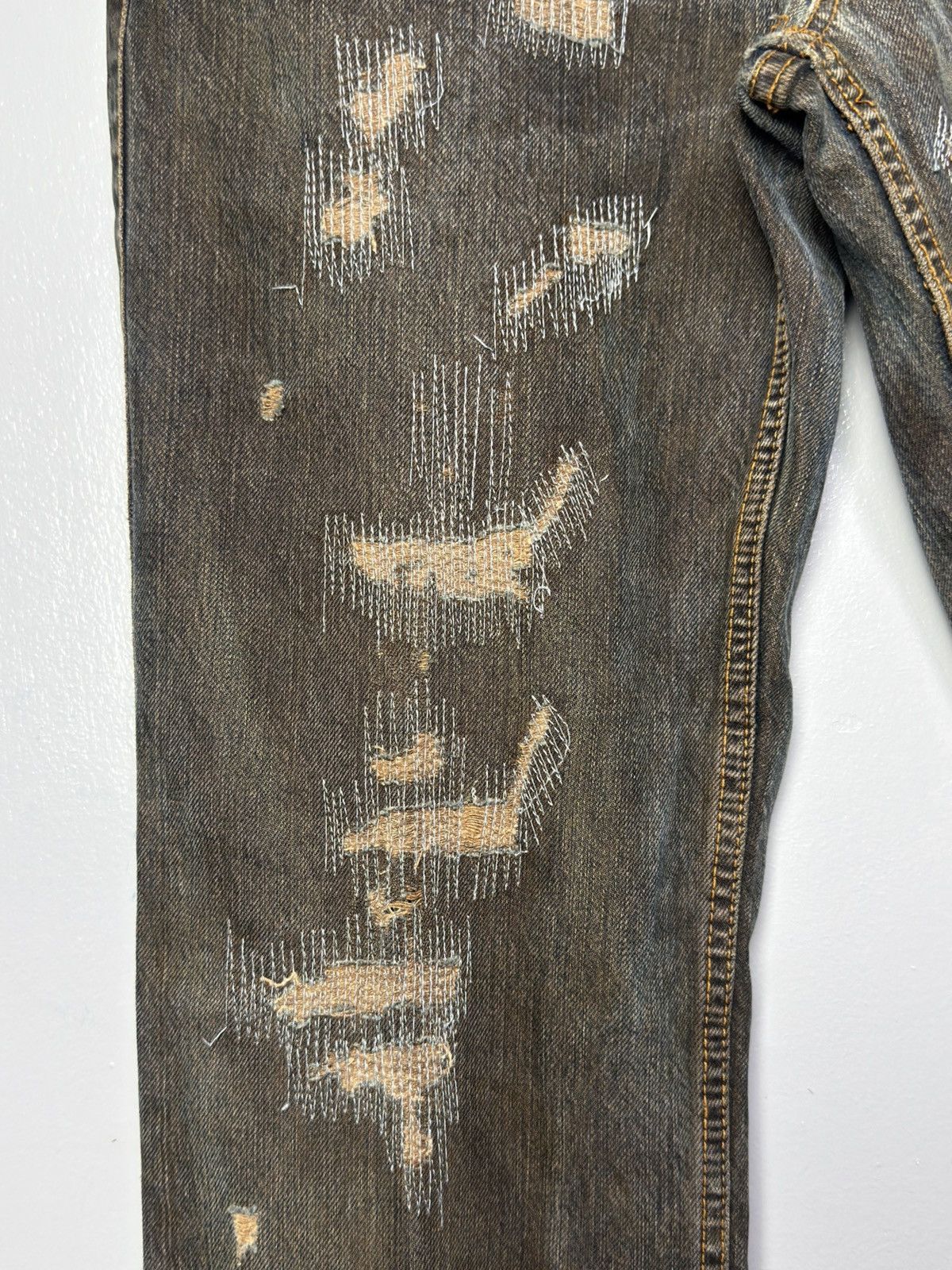 Dolce & Gabbana FW2006 Dolce & Gabbana Distressed Grey Relaxed Denim Jeans Size US 32 / EU 48 - 9 Thumbnail