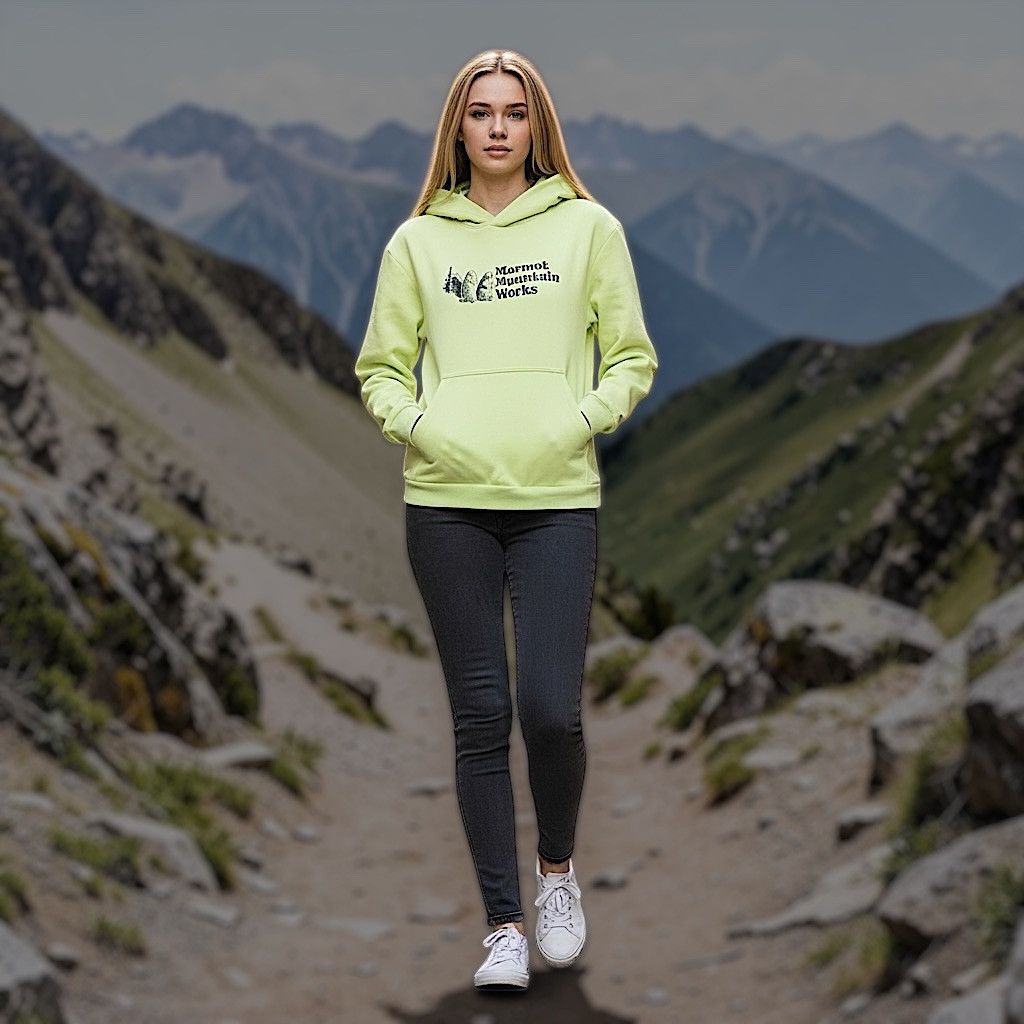 Marmot Marmot Women’s Green Mountain Works Print Hoodie Sz L Size L / US 10 / IT 46 - 2 Thumbnail