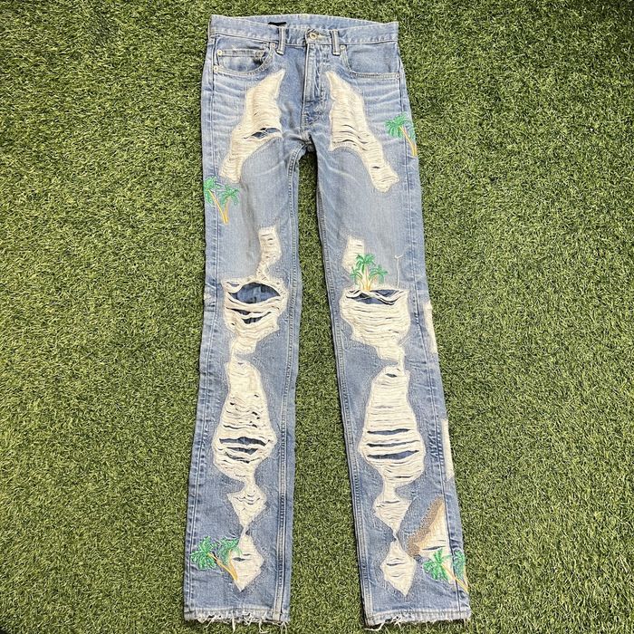 Vlone Vlone palm tree denim | Grailed