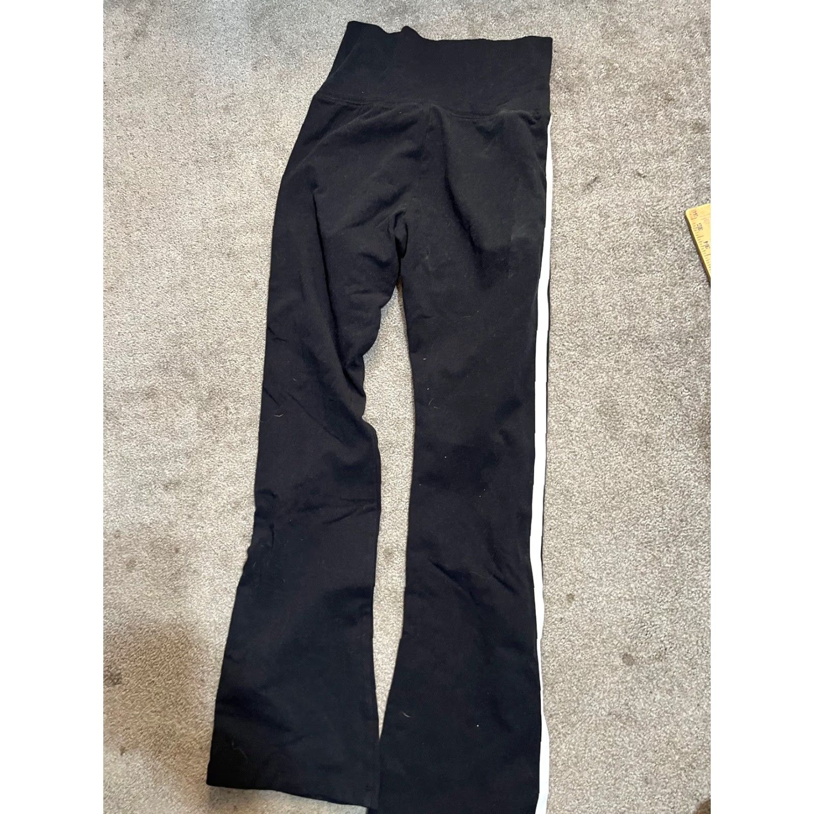 Vintage Aéropostale Women’s Leggings M Black Flared Activewear Gym & Training Yoga Shirt/Leggings Women Size 32" / US 10 / IT 46 - 3 Thumbnail