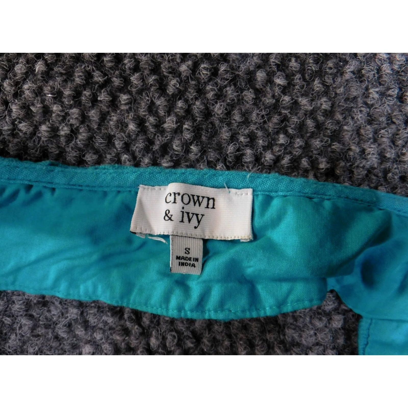 Vintage Crown & Ivy Tank Top Womens Small Blue Embroidered Lace Yoke Boho Flowy Summer Size S / US 4 / IT 40 - 5 Thumbnail