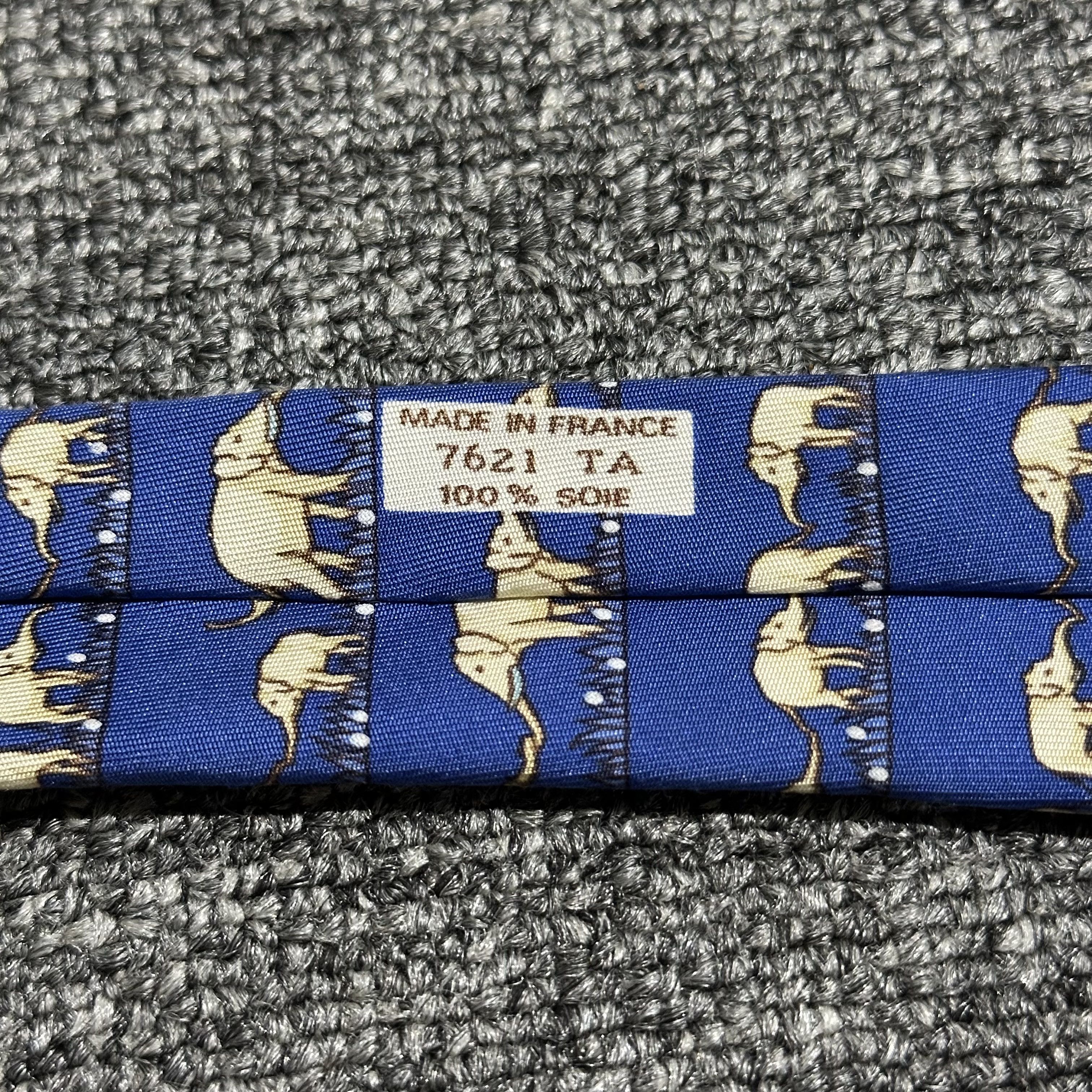Hermes Hermes Silk Tie Size ONE SIZE - 7 Thumbnail