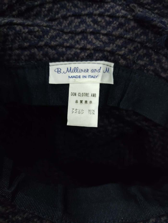 Japanese Brand B.Milliner And M Hat (Made In Italy) Size ONE SIZE - 4 Thumbnail