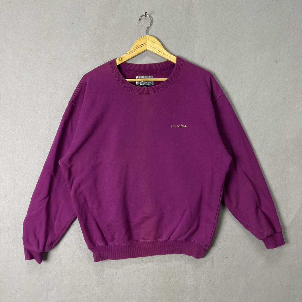 Kenzo Late 1990s Kenzo Jeans Logo Crewneck Sweatshirt(c.1997–1999) Size US M / EU 48-50 / 2 - 3 Thumbnail