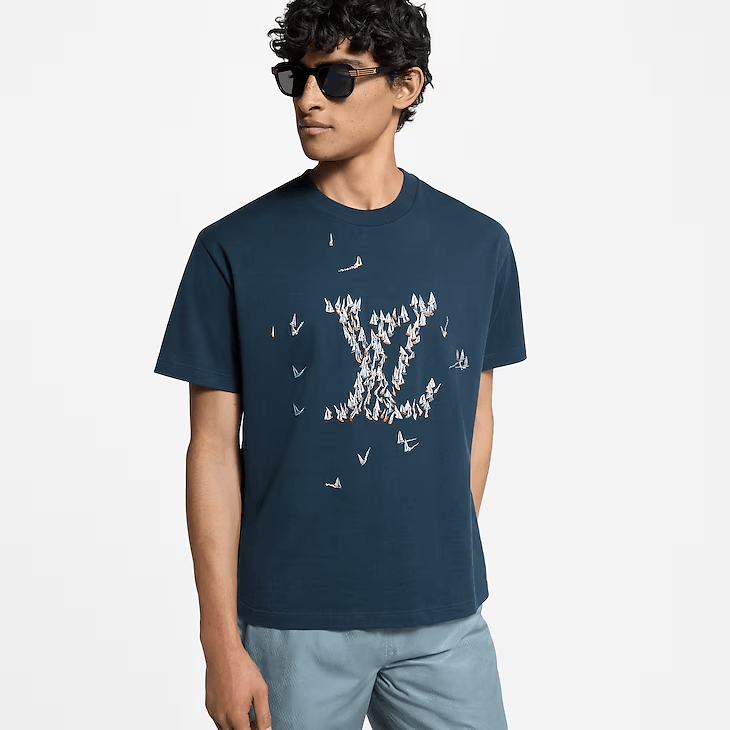 Louis Vuitton Embroidered Cotton T-Shirt Size US XS / EU 42 / 0 - 2 Thumbnail
