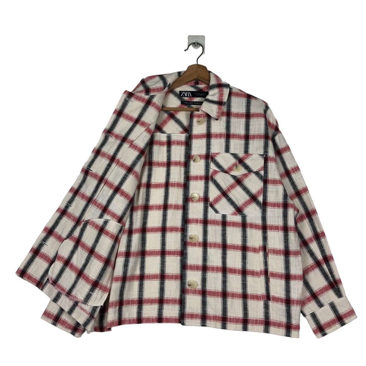 Japanese Brand 🔥Vintage Wool Chore Jacket Zara Flannel Tartan Design Check Size US S / EU 44-46 / 1 - 11 Thumbnail
