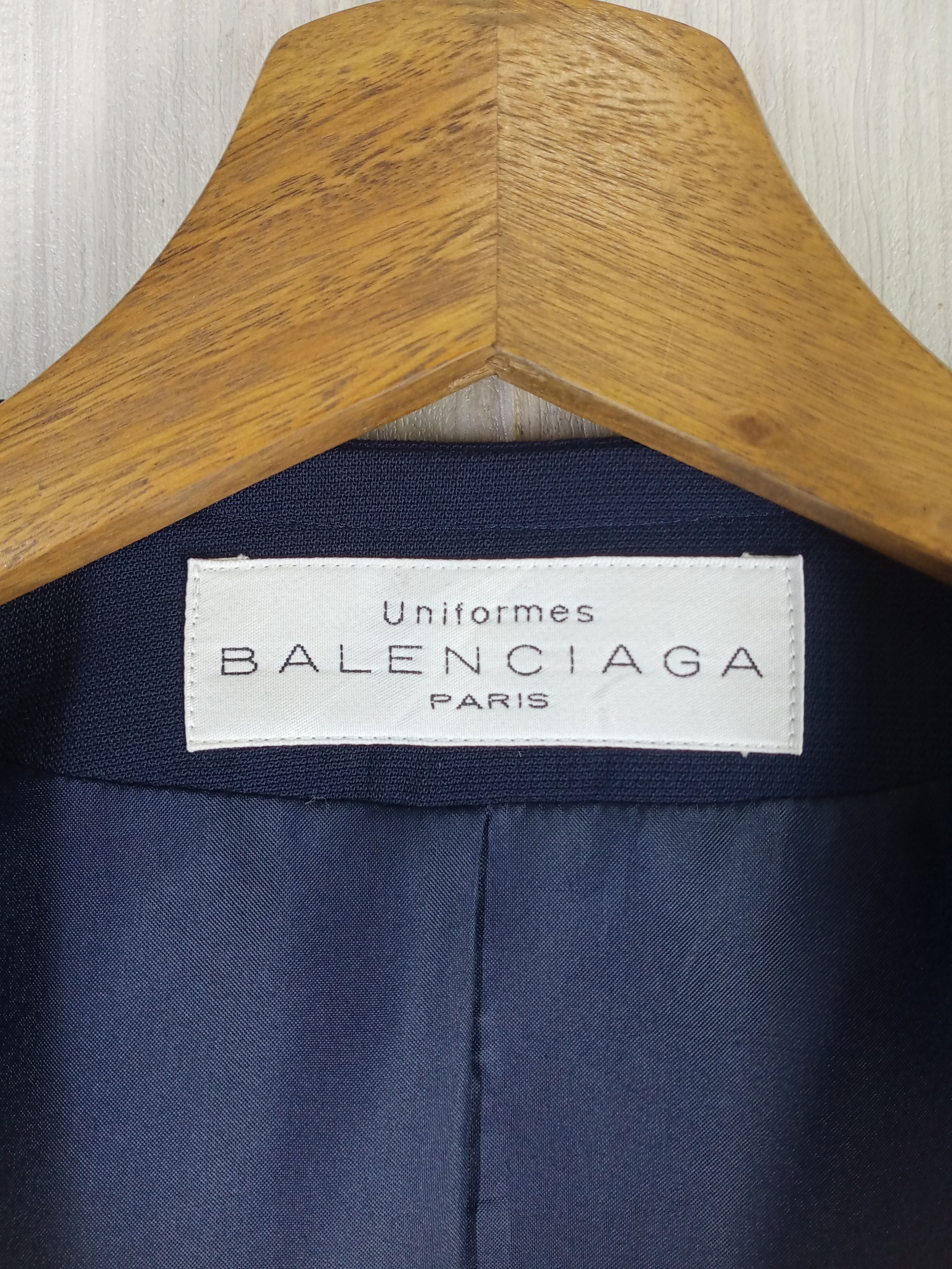 Balenciaga Vintage Balenciaga Paris Uniformes Double Breasted Blazer Size M / US 6-8 / IT 42-44 - 6 Thumbnail