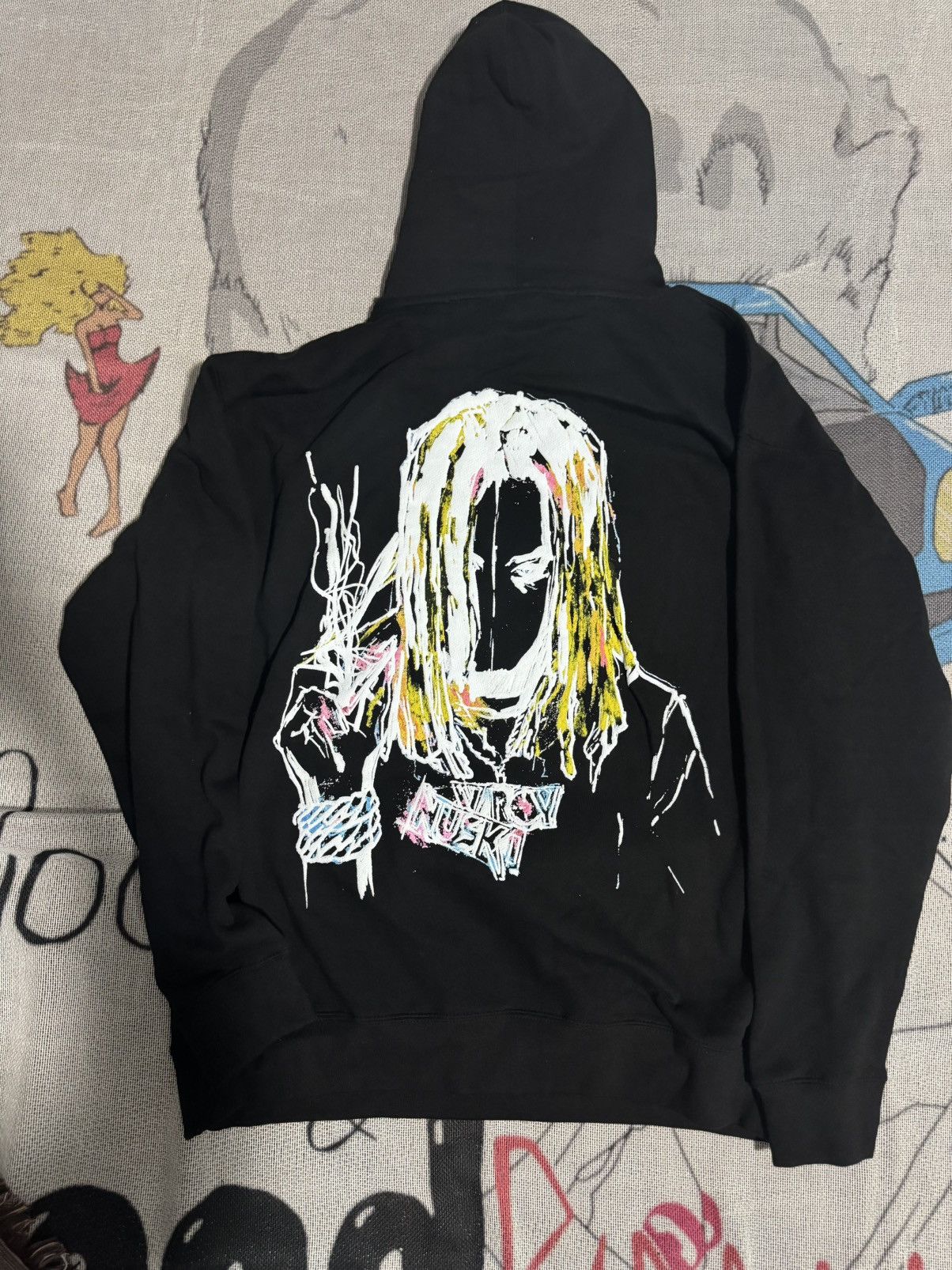 Revenge Revenge x Lil Durk Painting Hoodie Size US XL / EU 56 / 4 - 2 Thumbnail
