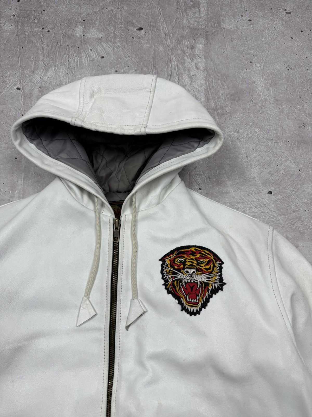 Ed Hardy Vintage Y2K Ed Hardy Leather Jacket Bootleg Size US M / EU 48-50 / 2 - 4 Thumbnail
