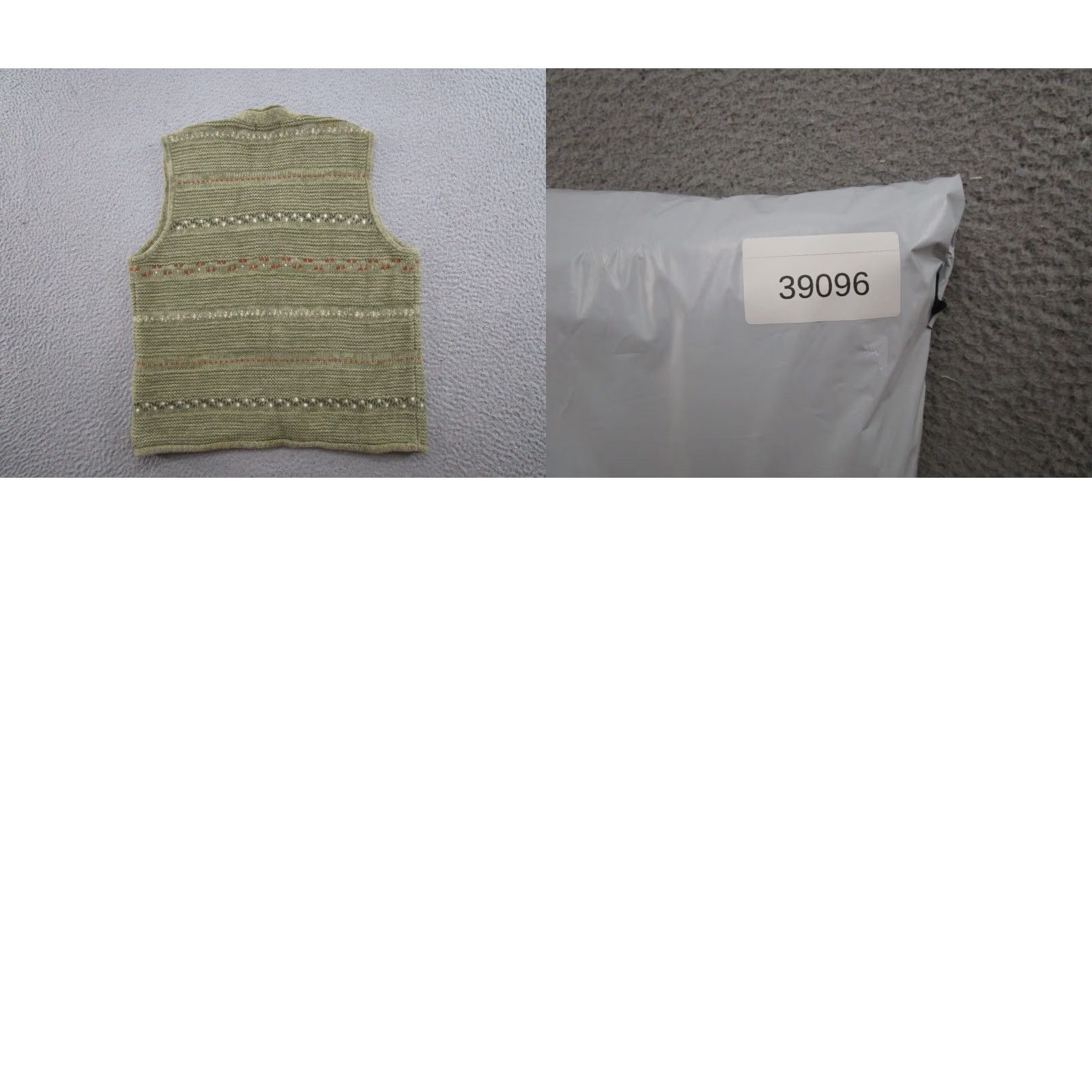 Vintage Vintage Woolrich Button Up Sweater Vest Green Thyme Stripe Size L Women Size L / US 10 / IT 46 - 8 Thumbnail