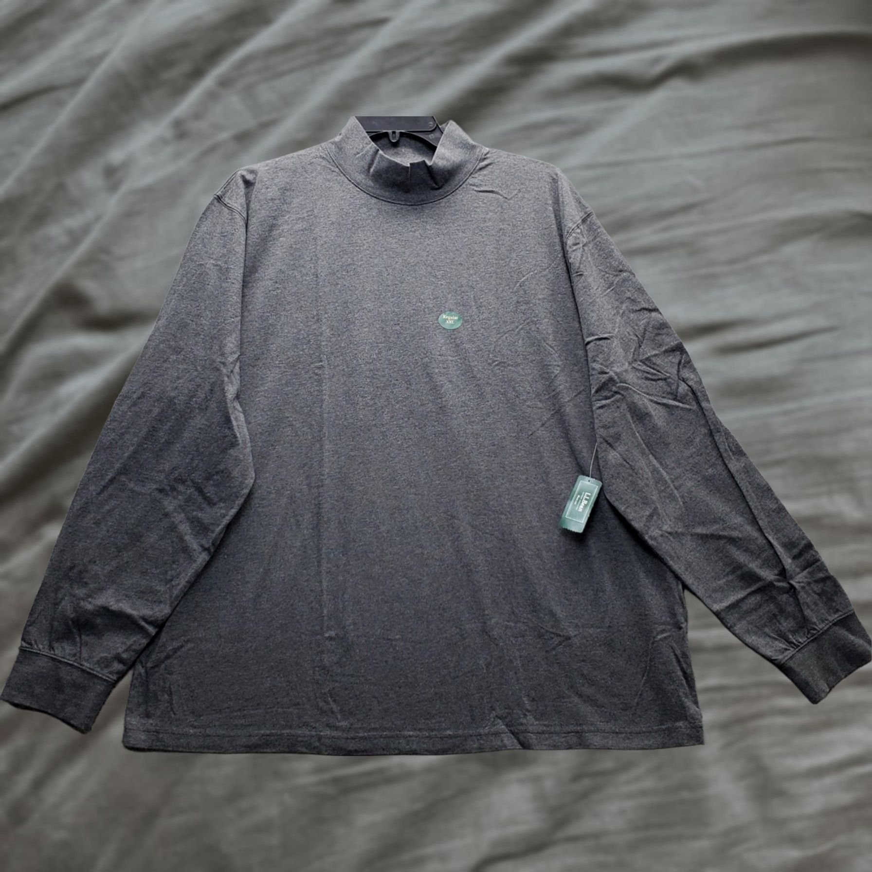 Vintage L.L. Bean Mens XXL Gray Traditional Fit Raglan Sleeve Turtleneck Pullover Shirt Size US XXL / EU 58 / 5 - 1 Thumbnail