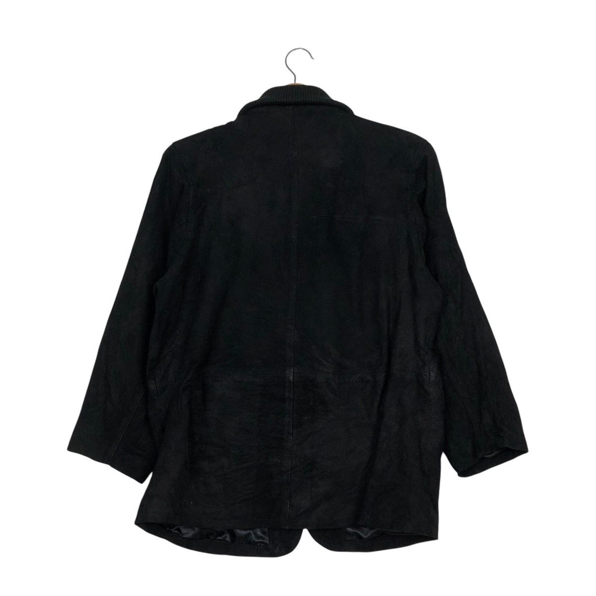 Japanese Brand 📌Rich Black Vintage Leather Jacket Prinzipal Issey Miyake Size US M / EU 48-50 / 2 - 9 Thumbnail