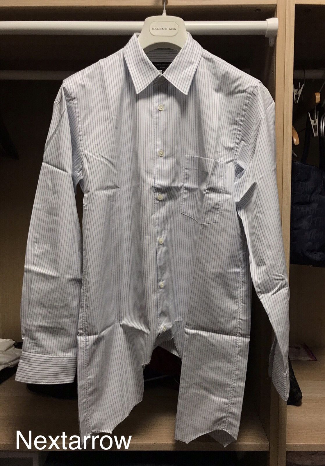 Comme des Garcons Striped long sleeved shirt 2412-Nextarrow Size US XS / EU 42 / 0 - 1 Thumbnail