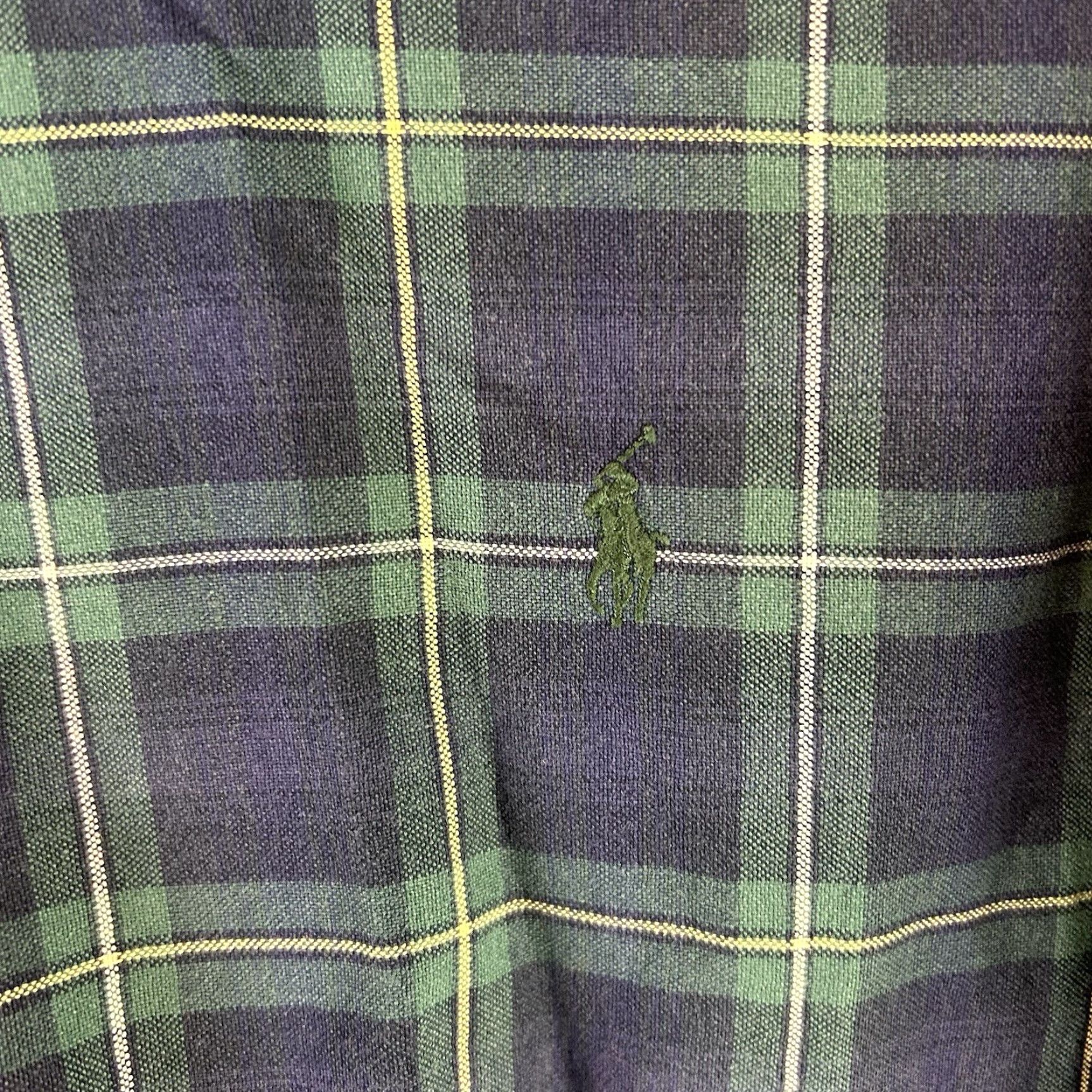 Ralph Lauren Ralph Lauren Shirt Button-Up Plaid Green Blue 2XLT Tall Mens Preppy Casual Size US XXL / EU 58 / 5 - 5 Thumbnail