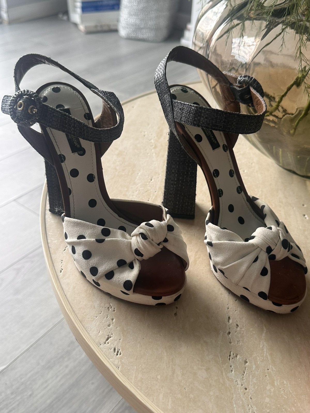 Dolce & Gabbana Dolce & Gabbana mary jane cloth heels Size US 8 / IT 38 - 3 Thumbnail