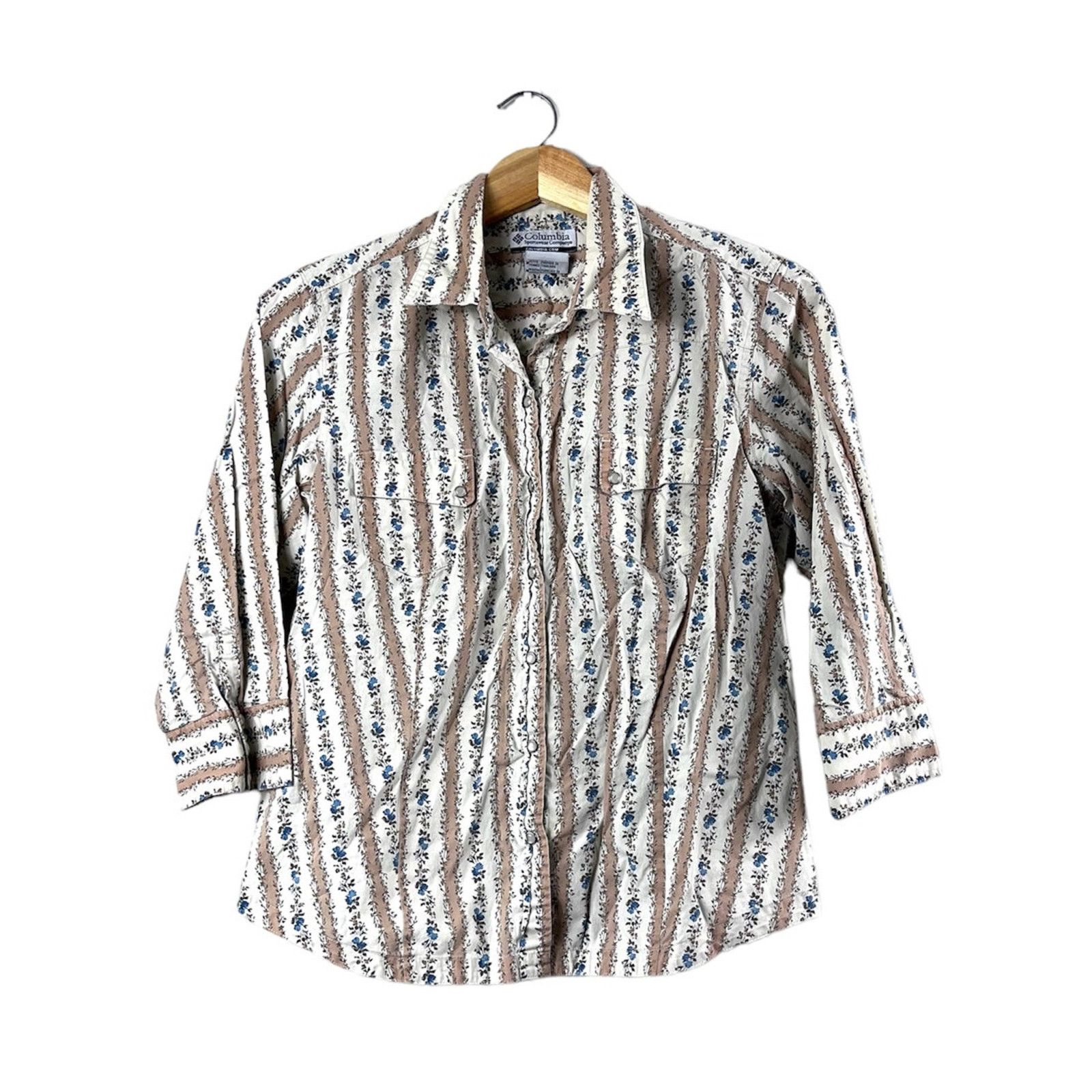 Columbia Women's Cottagecore Vintage Columbia Button Front Blouse PM Size M / US 6-8 / IT 42-44 - 1 Thumbnail