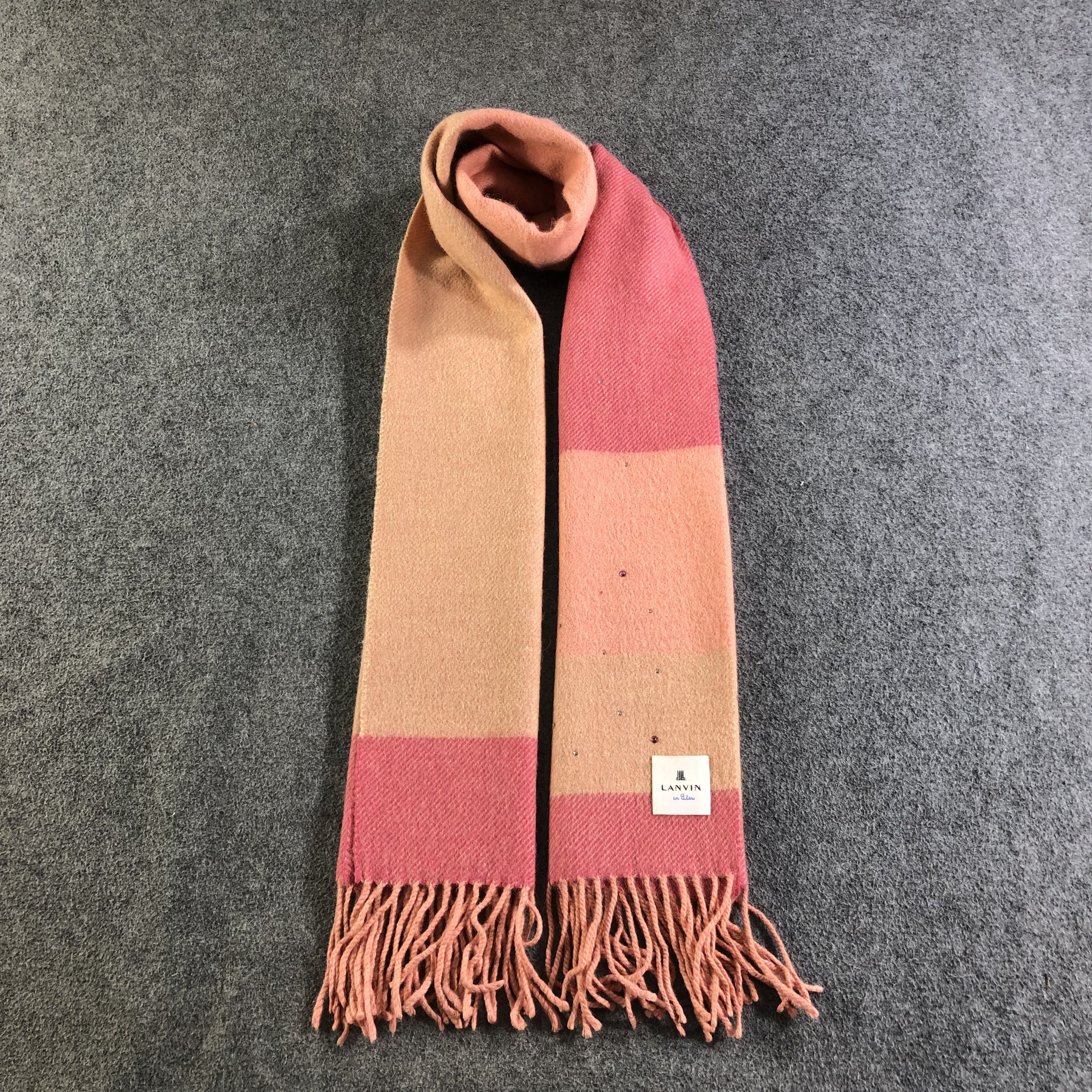 Lanvin Lanvin Wool Scarf Muffler Neckwear V2527 Size ONE SIZE - 1 Thumbnail