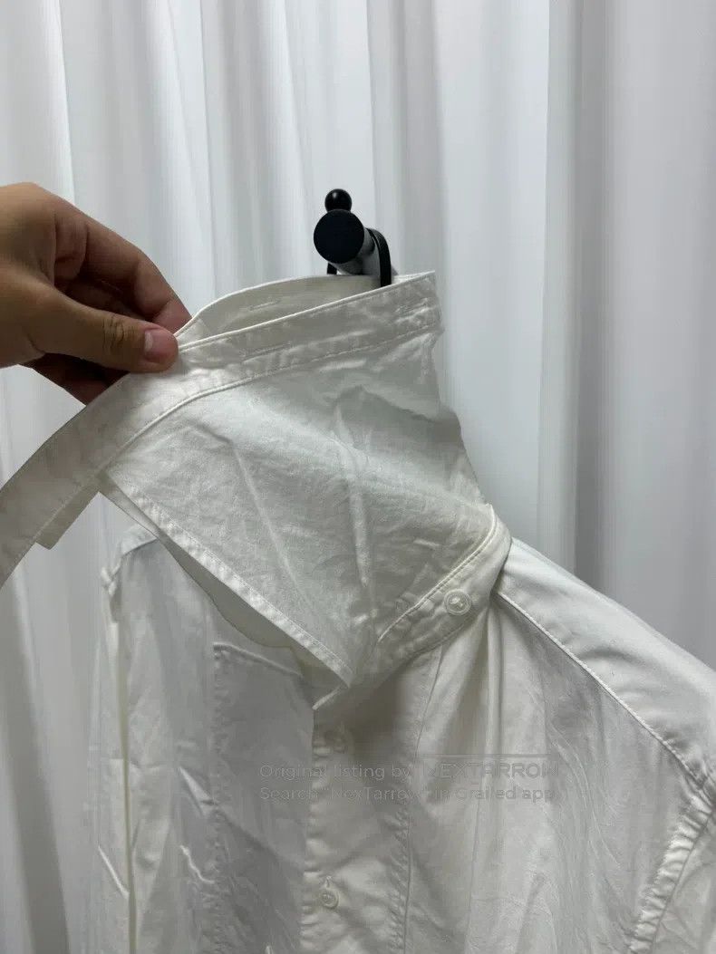 Yohji Yamamoto YOHJI YAMAMOTO Lapel patch long shirt 3 yards neckline sli Size US L / EU 52-54 / 3 - 8 Thumbnail
