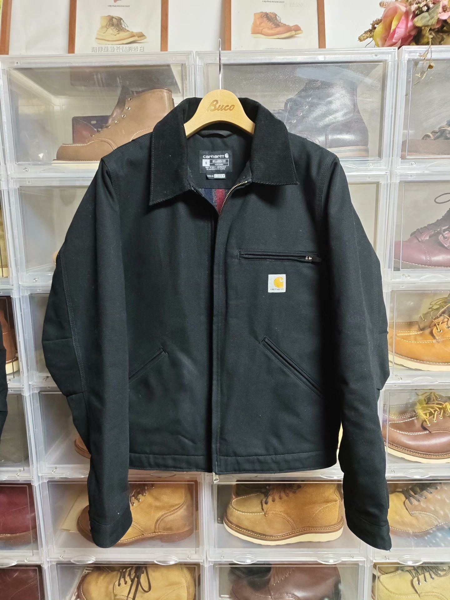 Carhartt Carhartt Detroit Jacket 103828 Black S Size US S / EU 44-46 / 1 - 1 Thumbnail