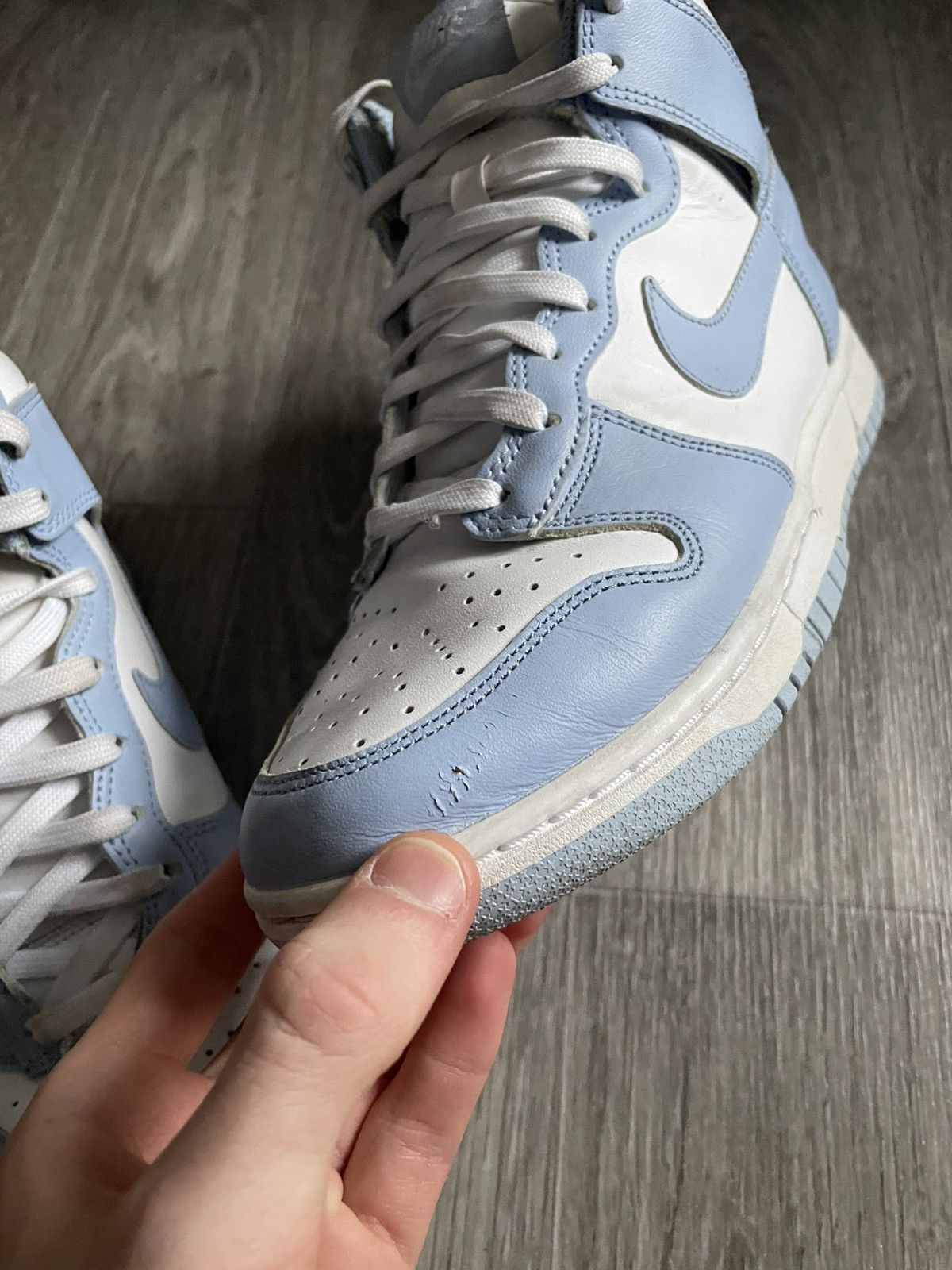 Nike Nike Dunk High Aluminum Light Blue Size 40 - DD1869-107 Size US 7 / EU 40 - 5 Thumbnail