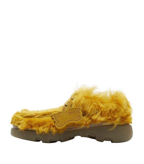 Burberry o1w1db10824 Shearling Creeper Shoes in Yellow Size US 7 / EU 40 - 3 Thumbnail