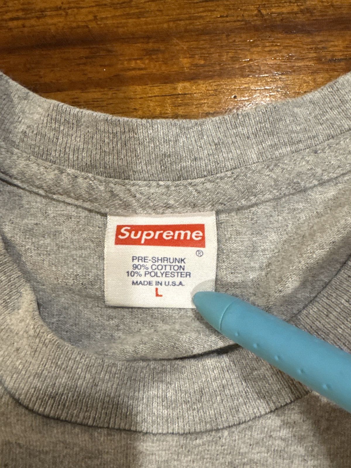 Supreme Supreme MLK Don’t let the dream die Tee Grey Large Used SS18 Size US L / EU 52-54 / 3 - 6 Thumbnail