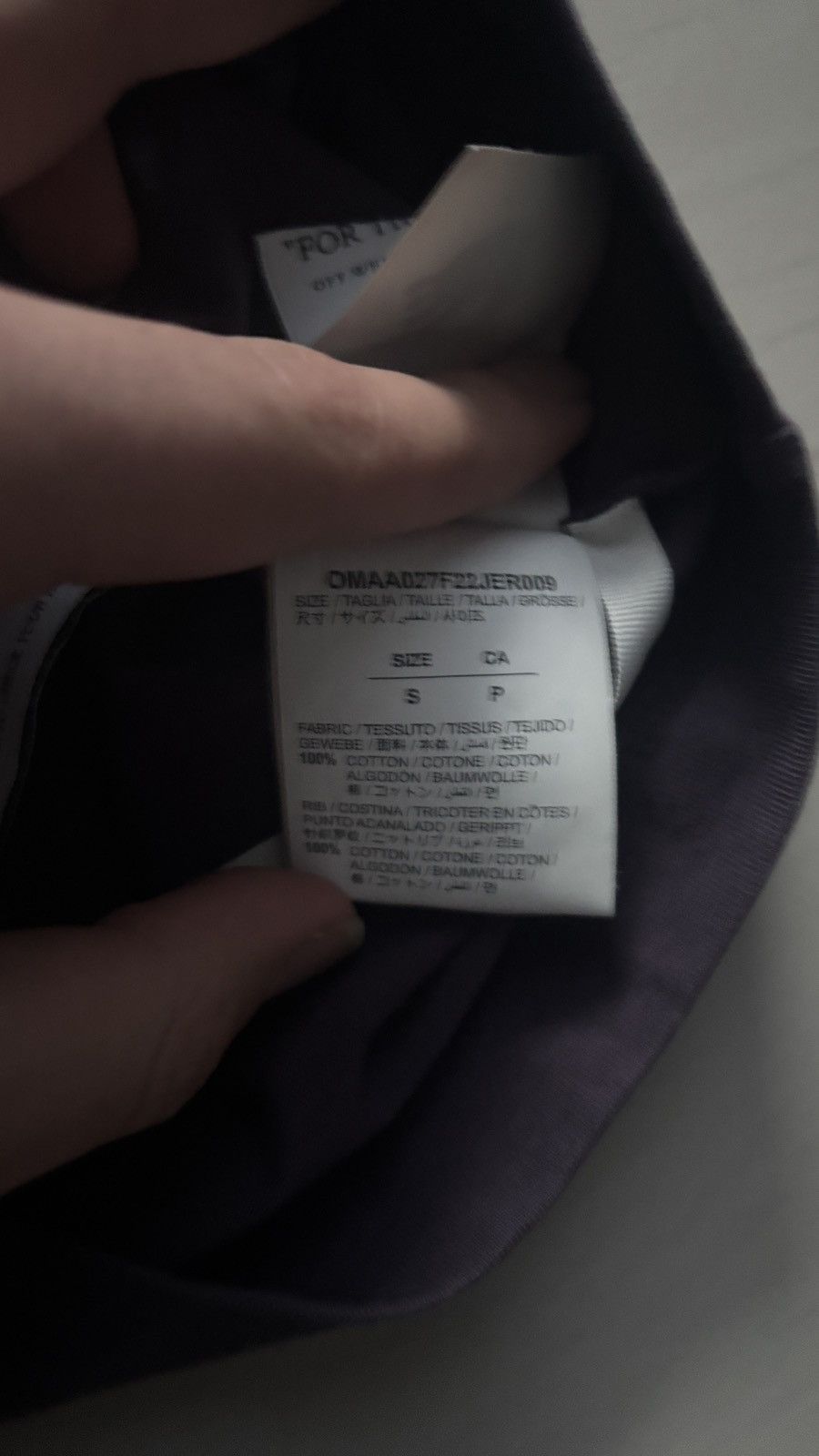 Off-White Off white purple paintbrush tee Size US S / EU 44-46 / 1 - 5 Thumbnail