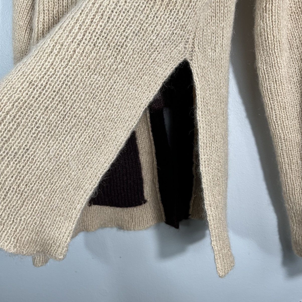 Vintage Coronia Vintage 70s Mohair Blend Tie Bell Sleeve Cardigan Size M / US 6-8 / IT 42-44 - 4 Thumbnail
