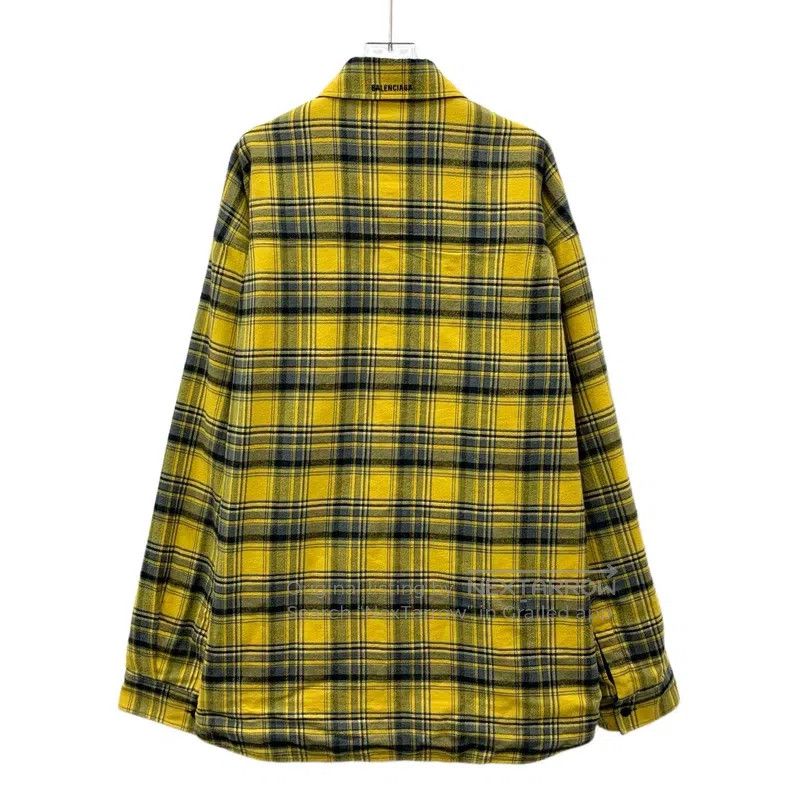 Balenciaga Balenciaga Color Block Plaid Cotton Collar Single Breasted Size US S / EU 44-46 / 1 - 2 Thumbnail