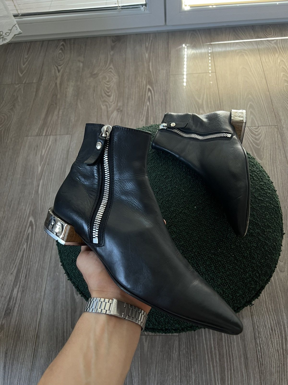 AGL × Designer ‼️Designer AGL Vero Cuoio Made in Italy NWT Pointed Toe Boots Size US 7 / IT 37 - 3 Thumbnail