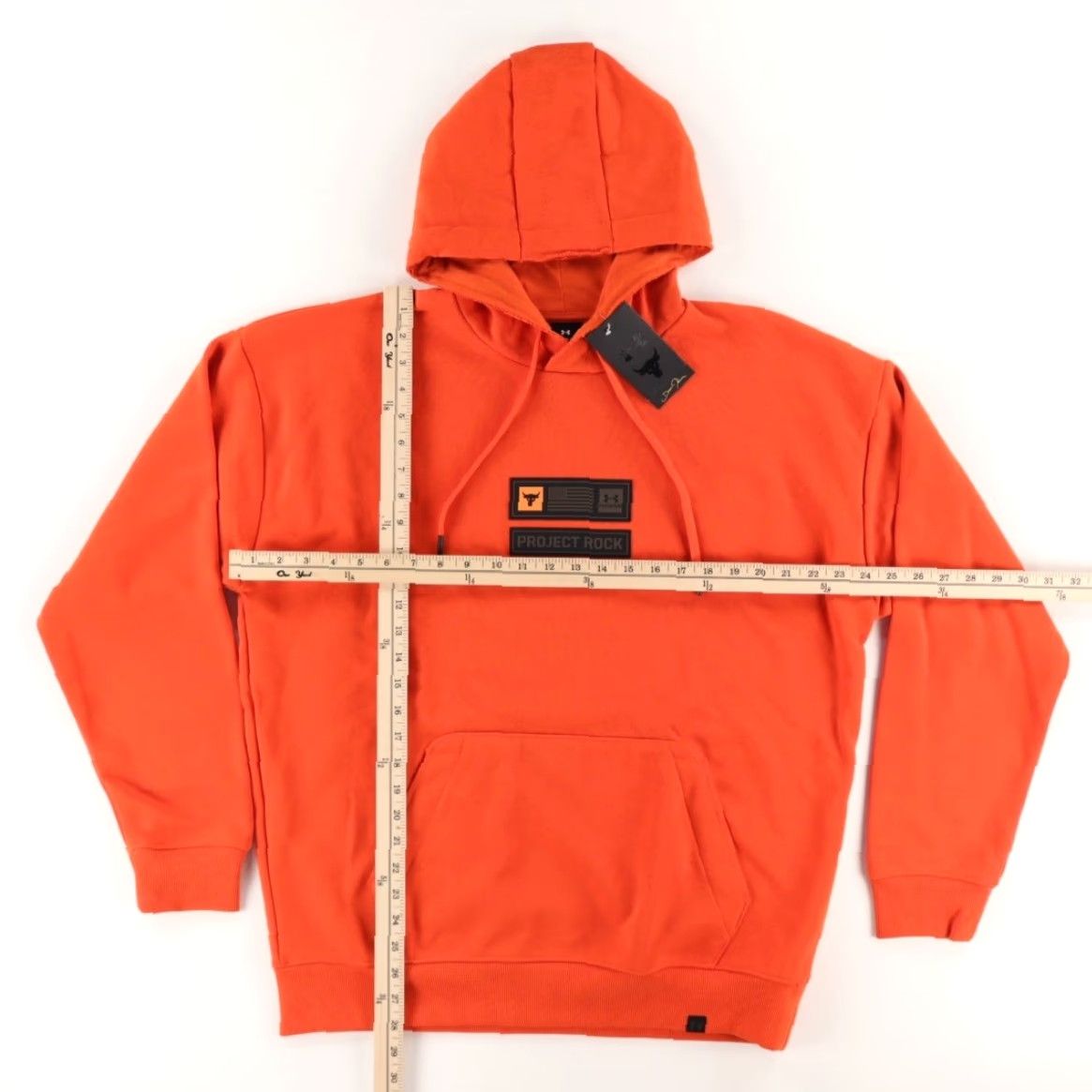 Under Armour Under Armour Project Rock Veteran's Day Hoodie Orange Men's L Shirt Size US L / EU 52-54 / 3 - 3 Thumbnail