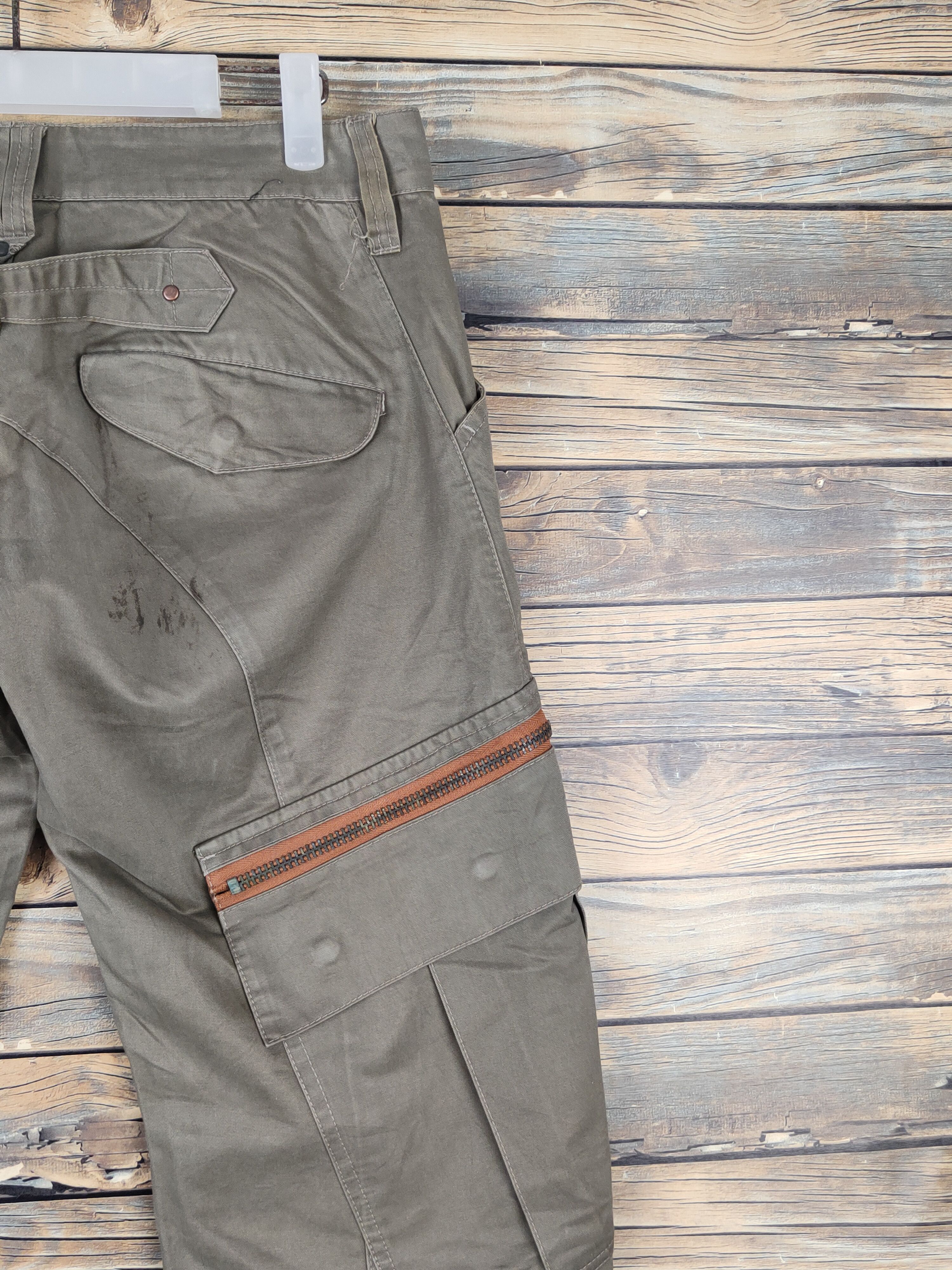 Japanese Brand Japanese Brand Olive Multipocket Tactical Cargo #W1066 Size US 30 / EU 46 - 10 Thumbnail