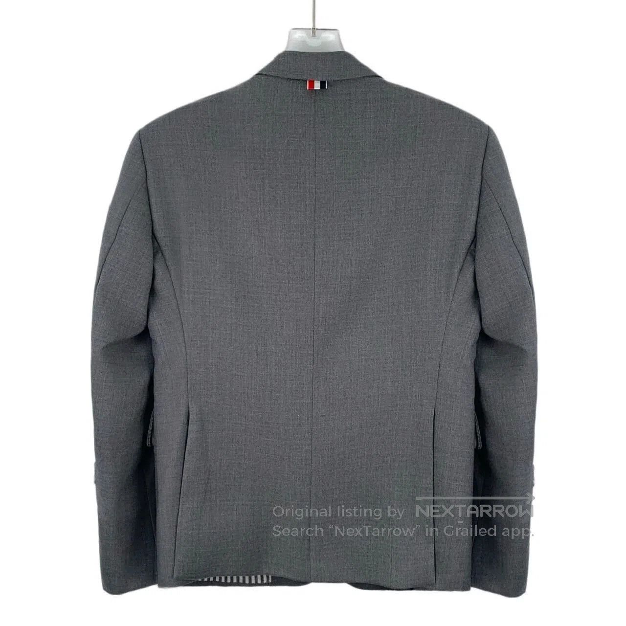 Thom Browne THOM BROWNE Gray Wool Collar Blazer. Size US XS / EU 42 / 0 - 2 Thumbnail