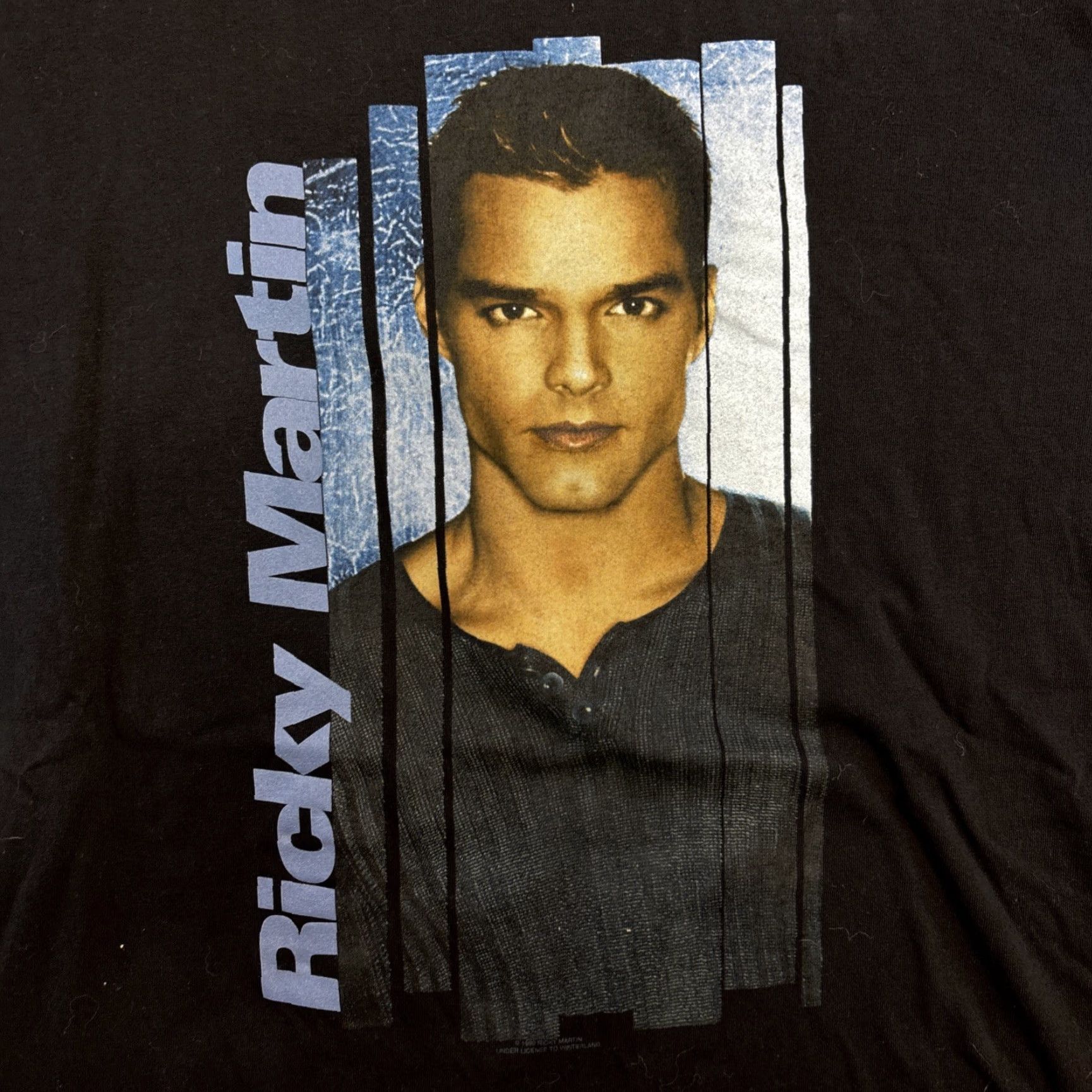 Vintage VINTAGE Ricky Martin T-Shirt Winterland 1999 Mens XL Black Cotton 90s Music Rap Crew Neck Short Sleeve US Size US XL / EU 56 / 4 - 2 Thumbnail