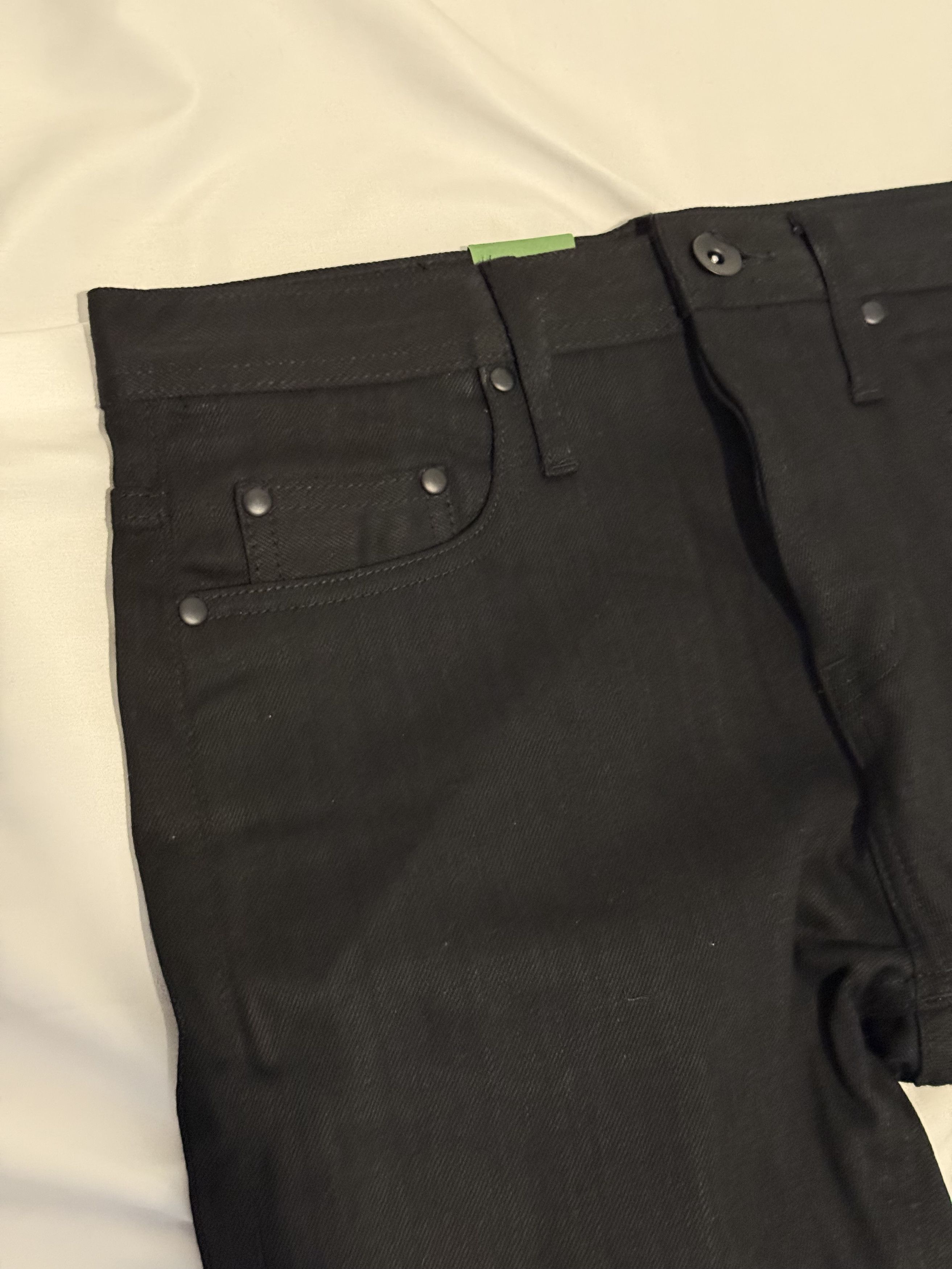 The Unbranded Brand 11oz Black Stretch Selvedge Denim - Unbranded Brand - 29 Size US 29 - 3 Thumbnail