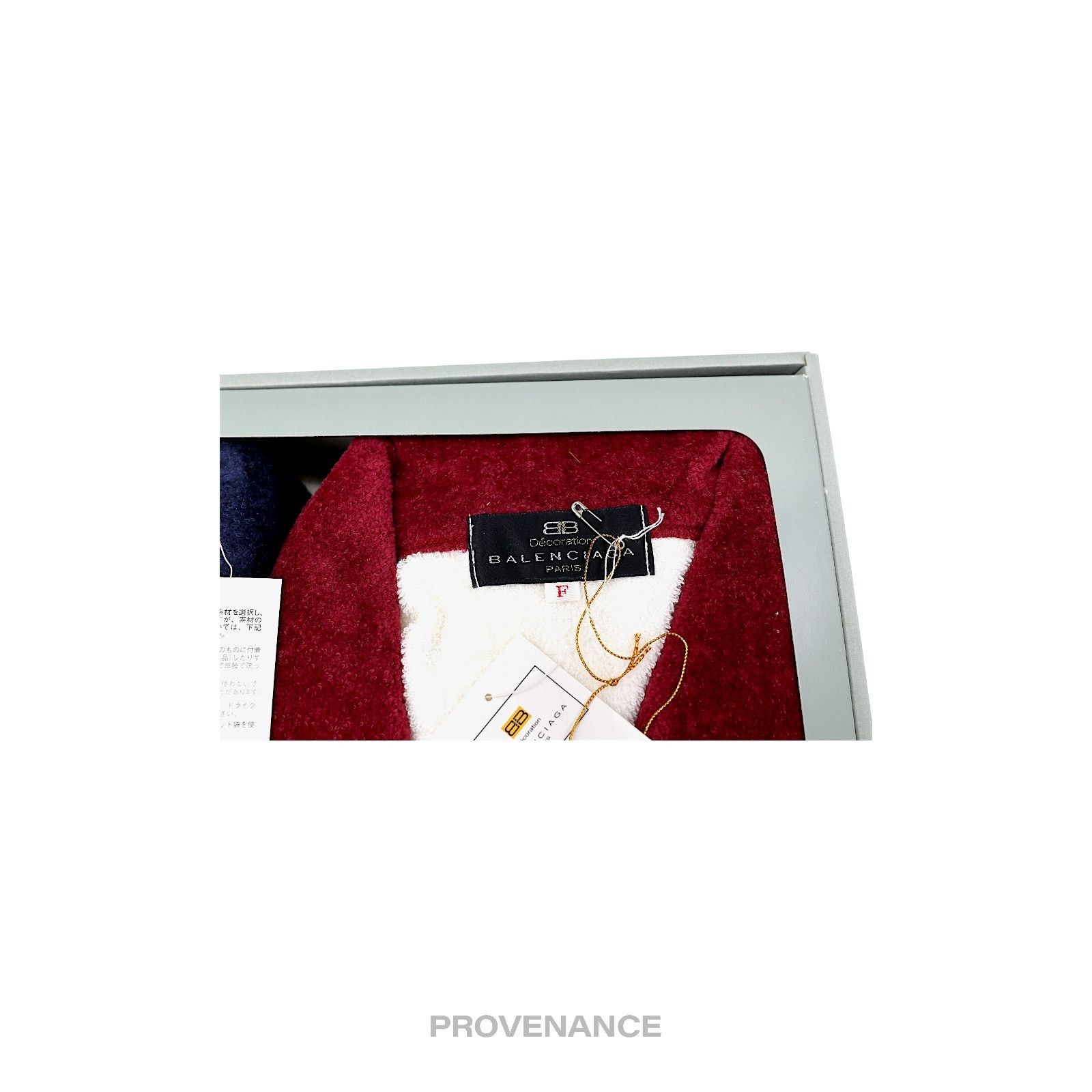 Balenciaga 🔴 Balenciaga BB Logo 2 Box Set Robe - White/Red/Blue Terry Size L / US 10 / IT 46 - 3 Thumbnail