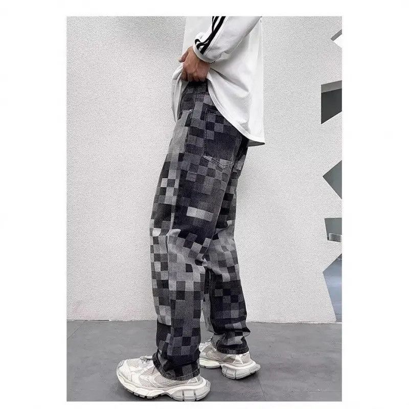 Japanese Brand Retro loose printed casual jeans Size US 30 / EU 46 - 4 Thumbnail