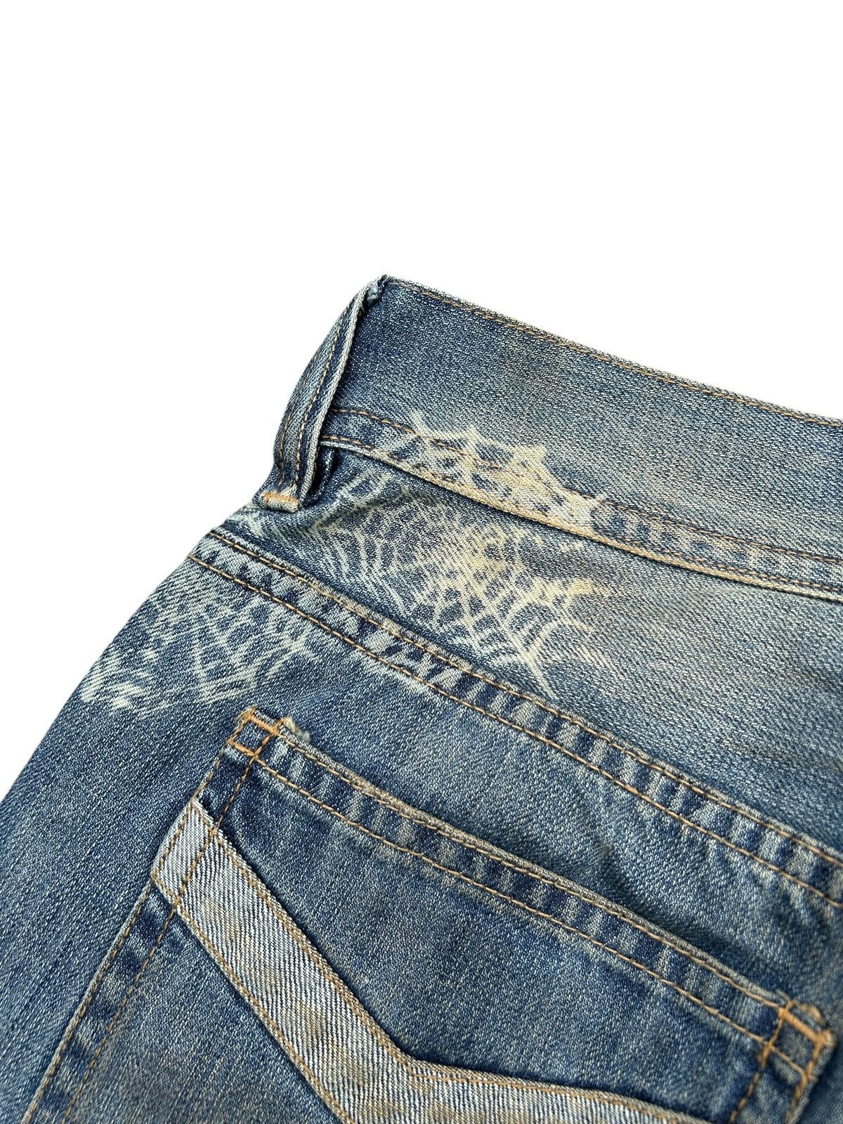 If Six Was Nine FLARE🔥 Xfrm Japanese Punk Bondage Rusty Faded Denim Jeans ☠️🎌 Size US 30 / EU 46 - 16 Thumbnail