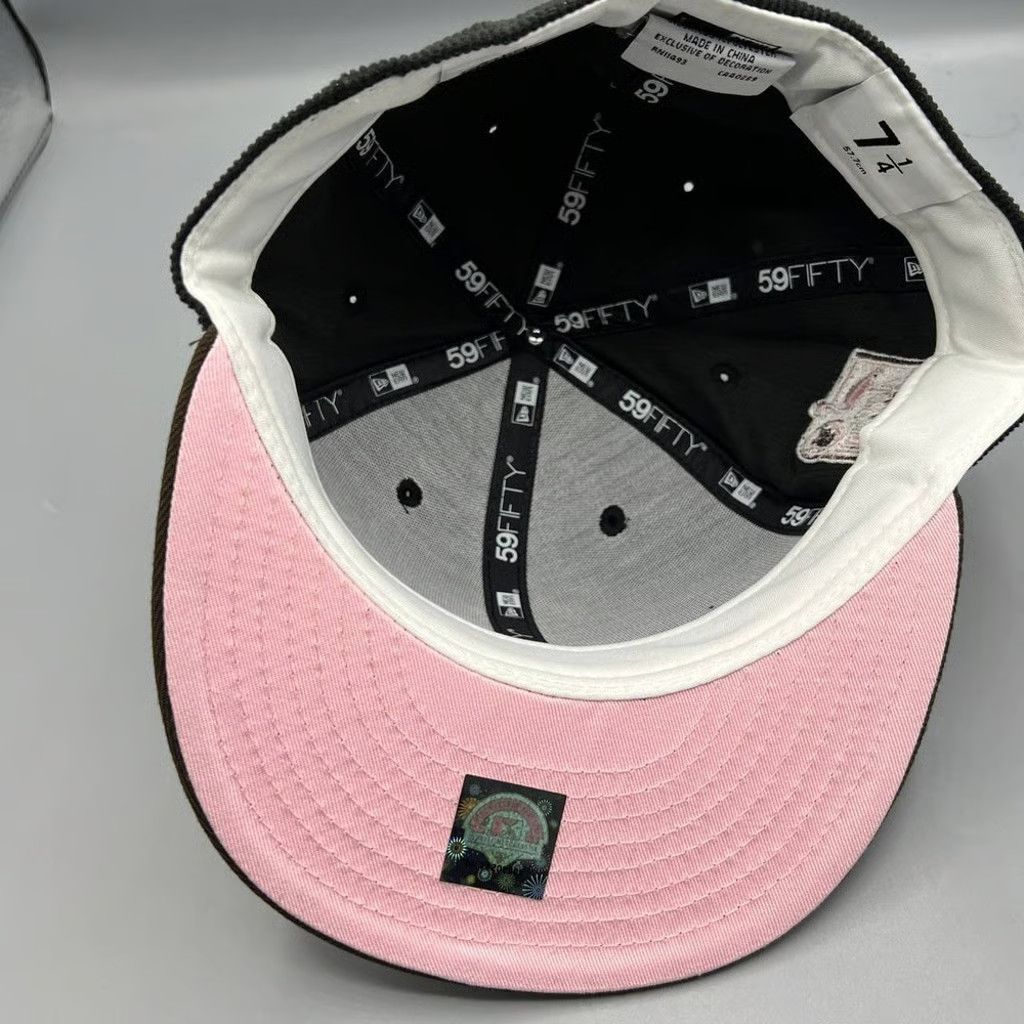New Era Miami Beach Flamingos Hat Men 7 1/4 Corduroy MiLB Fitted Cap Size ONE SIZE - 5 Thumbnail