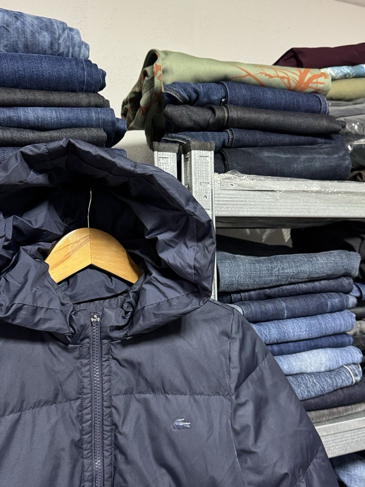Lacoste Lacoste Down Quilted Navy Blue Women’s Jacket Size 38 Size S / US 4 / IT 40 - 3 Thumbnail