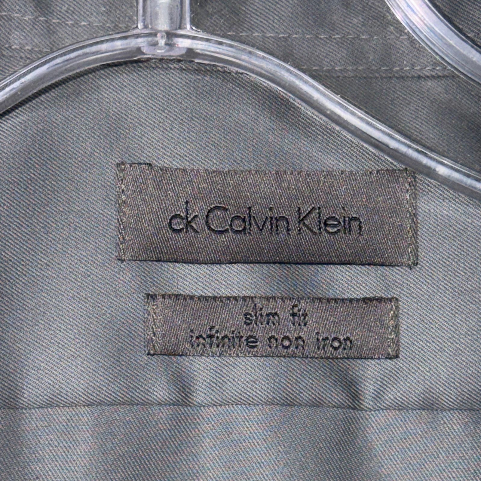 Calvin Klein Calvin Klein Slim Fit Infinite Dress Shirt 16 1/2 34/35 Size 38R - 4 Thumbnail