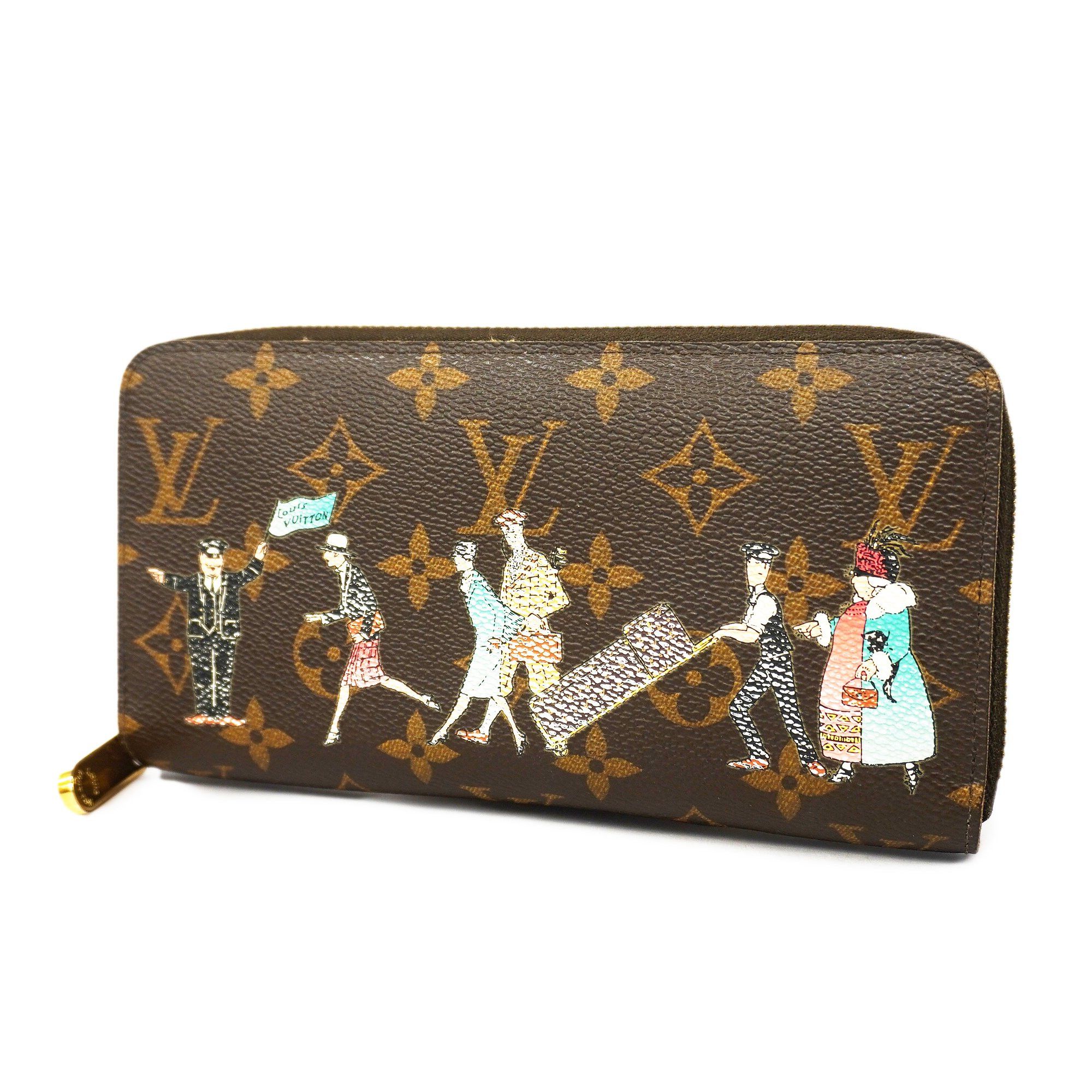 Louis Vuitton portofeuilles lock Mini Womens Tri-fold wallet