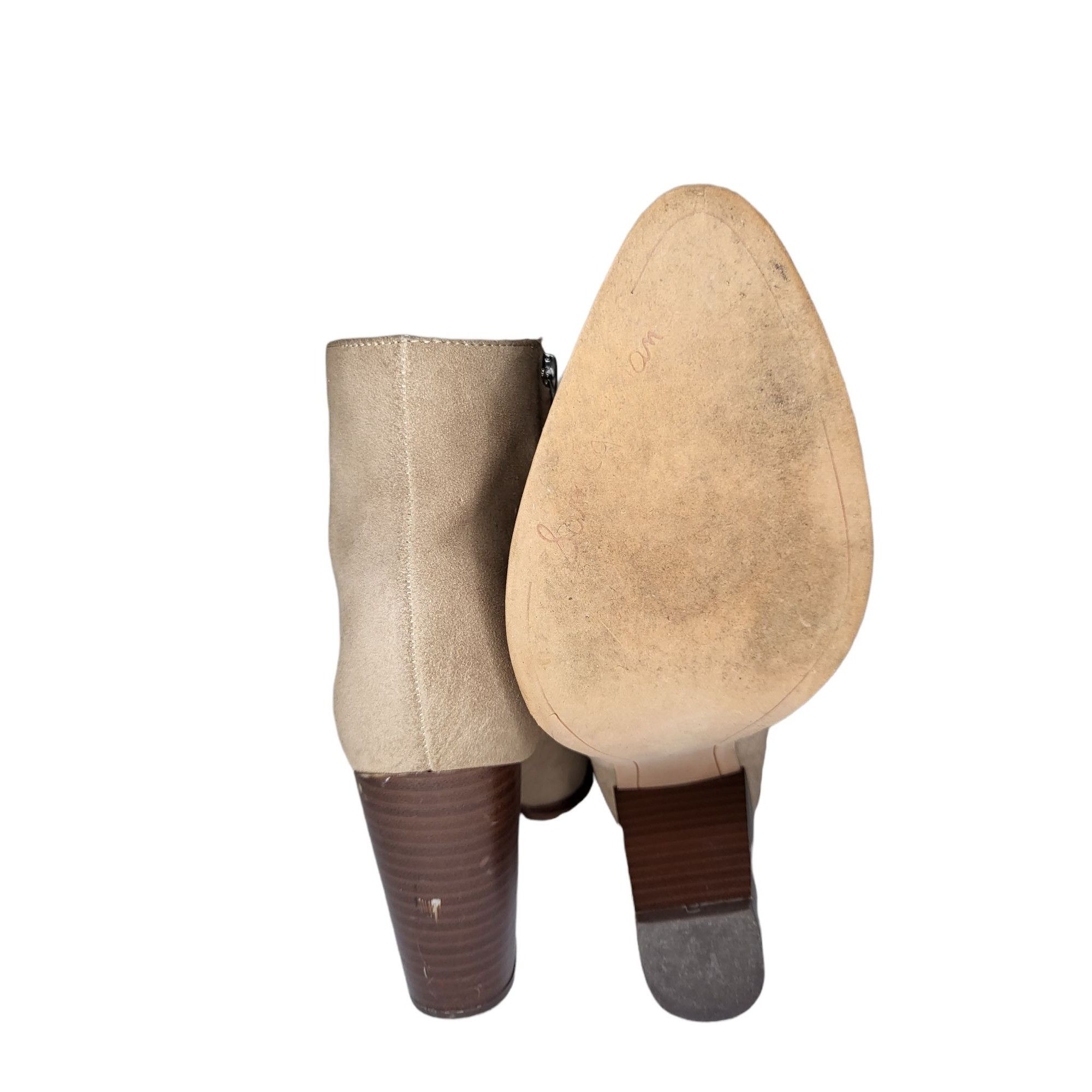 Sam Edelman Sam Edelman Ankle Boots Women Sz 8 Suede Leather Zip Up Bloc Size US 8 / IT 38 - 6 Thumbnail
