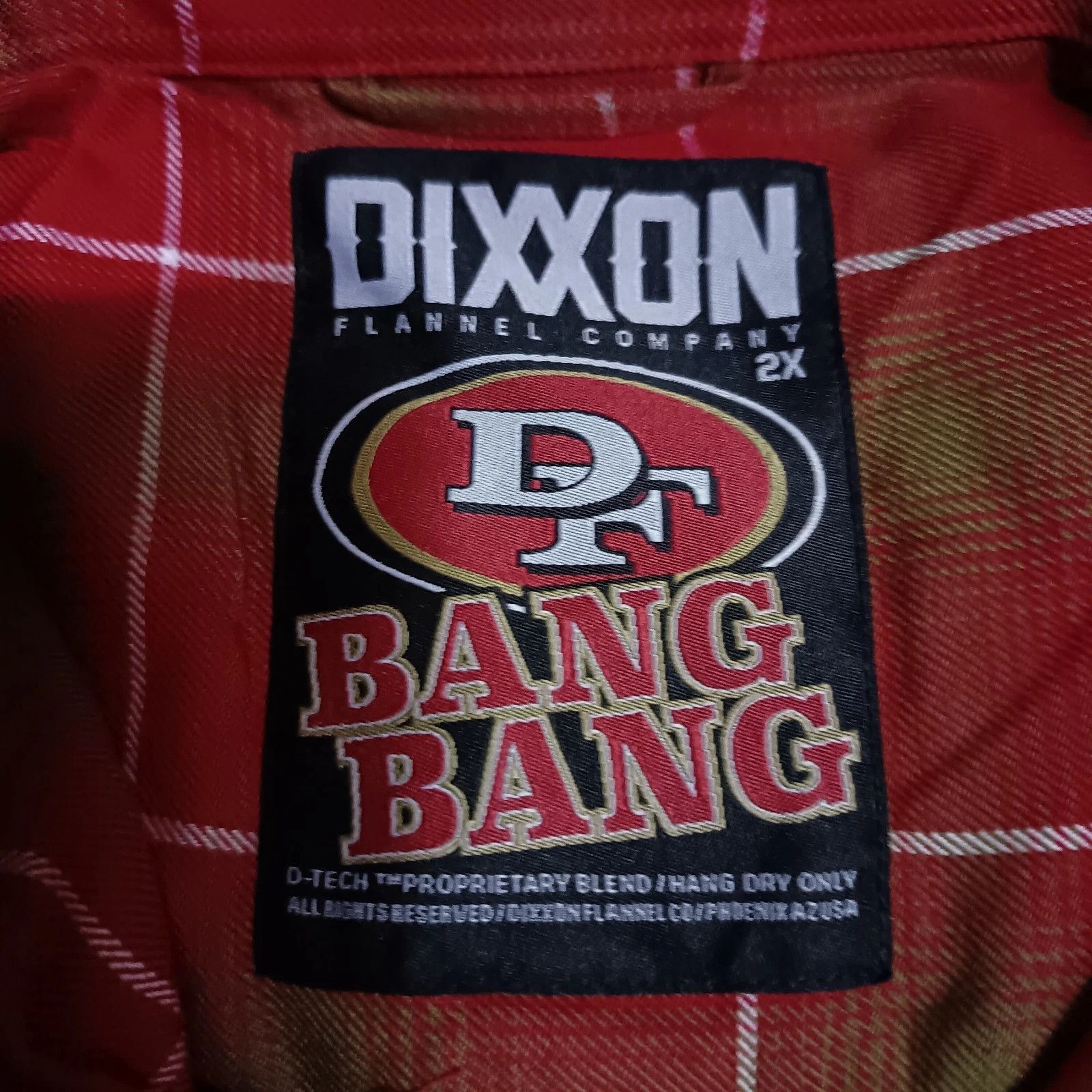Dixxon Dixxon Flannel Bang Bang San Francisco 49ers Shirt Size US XXL / EU 58 / 5 - 7 Thumbnail