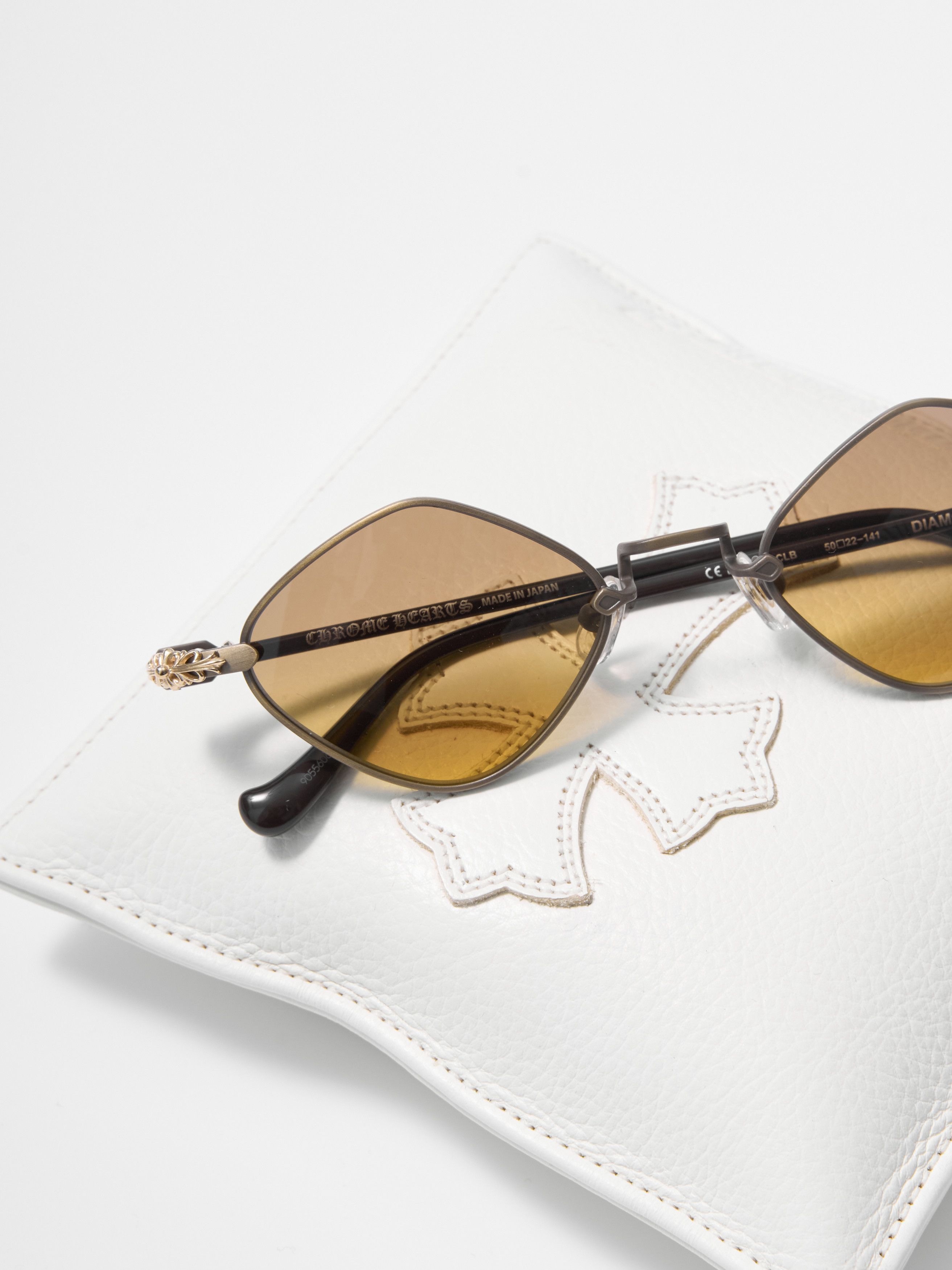 Chrome Hearts CHROME HEARTS DIAMOND DOG SAND - CLASSIC BROWN SUNGLASSES Size ONE SIZE - 7 Thumbnail